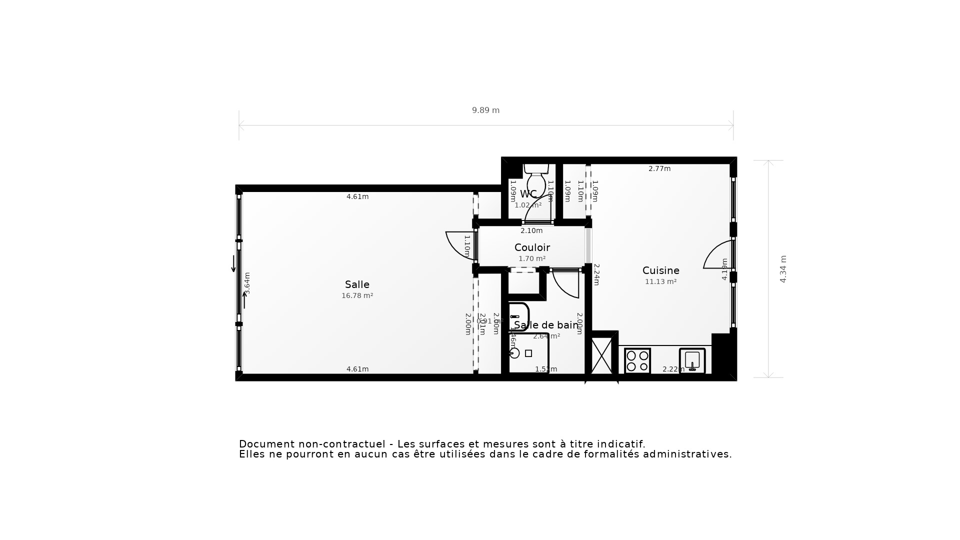 Vente Appartement Arcachon - 2 pièces - 40 m² - (33120)