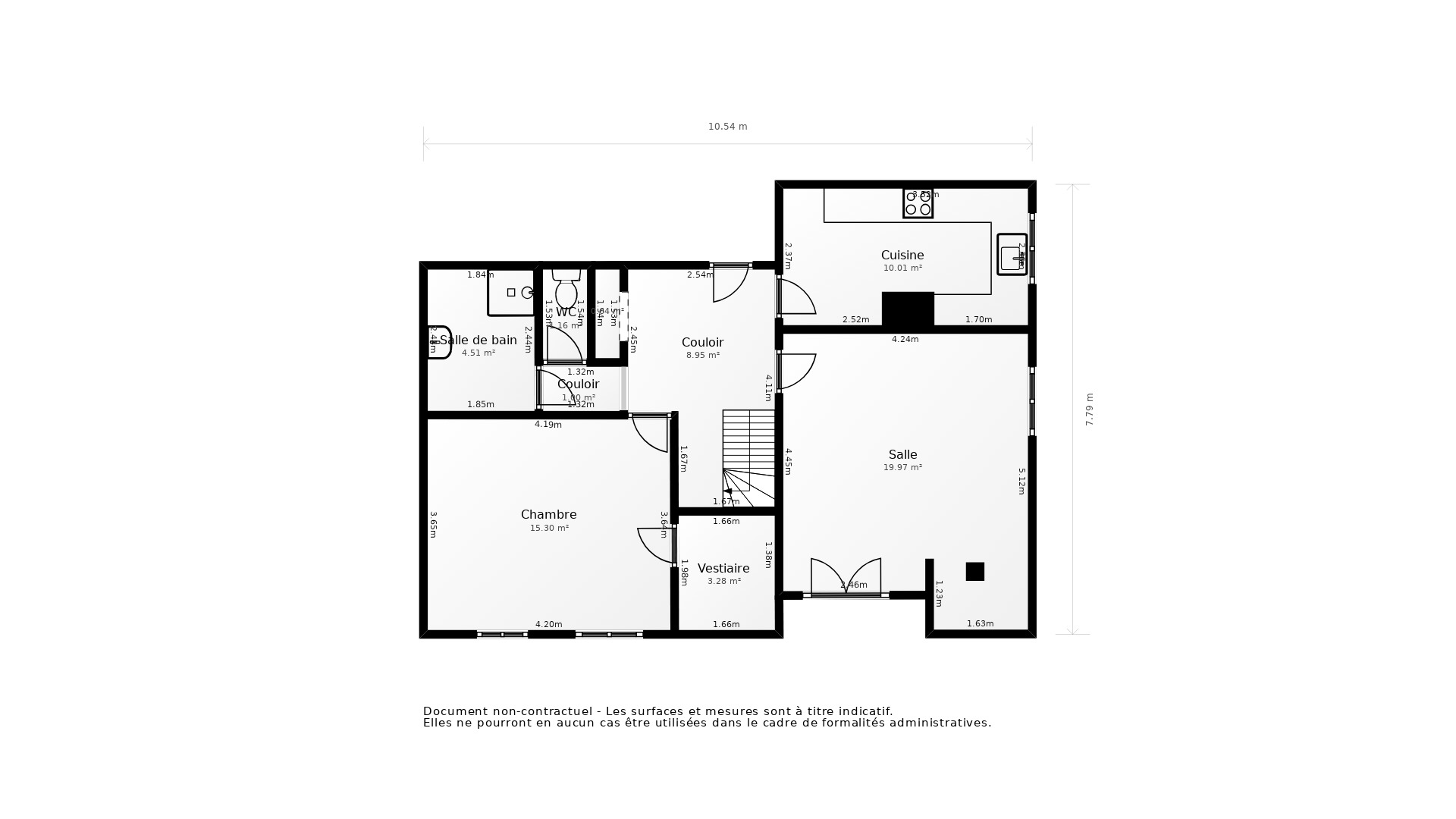 Vente Appartement TOURS - 4 pièces - 93 m² - (37200)