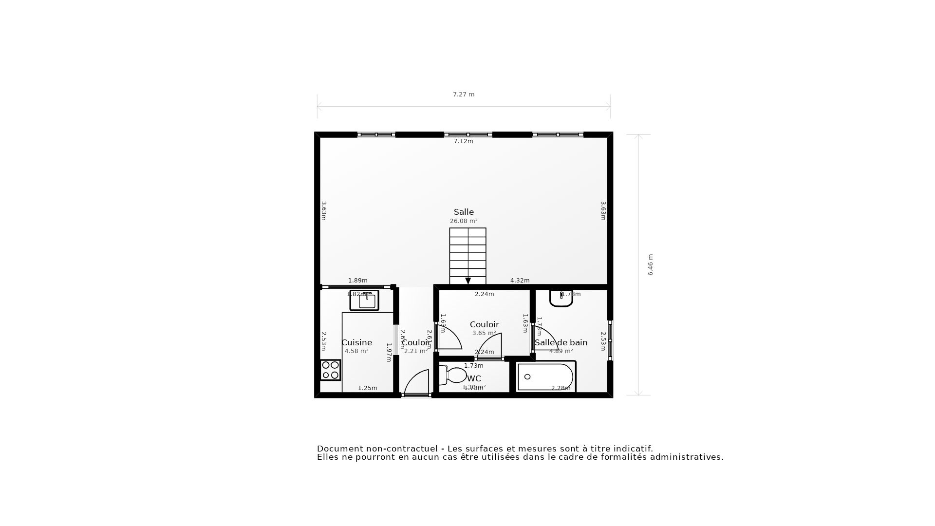 Vente Appartement BORDEAUX - 3 pièces - 58 m² - (33000)