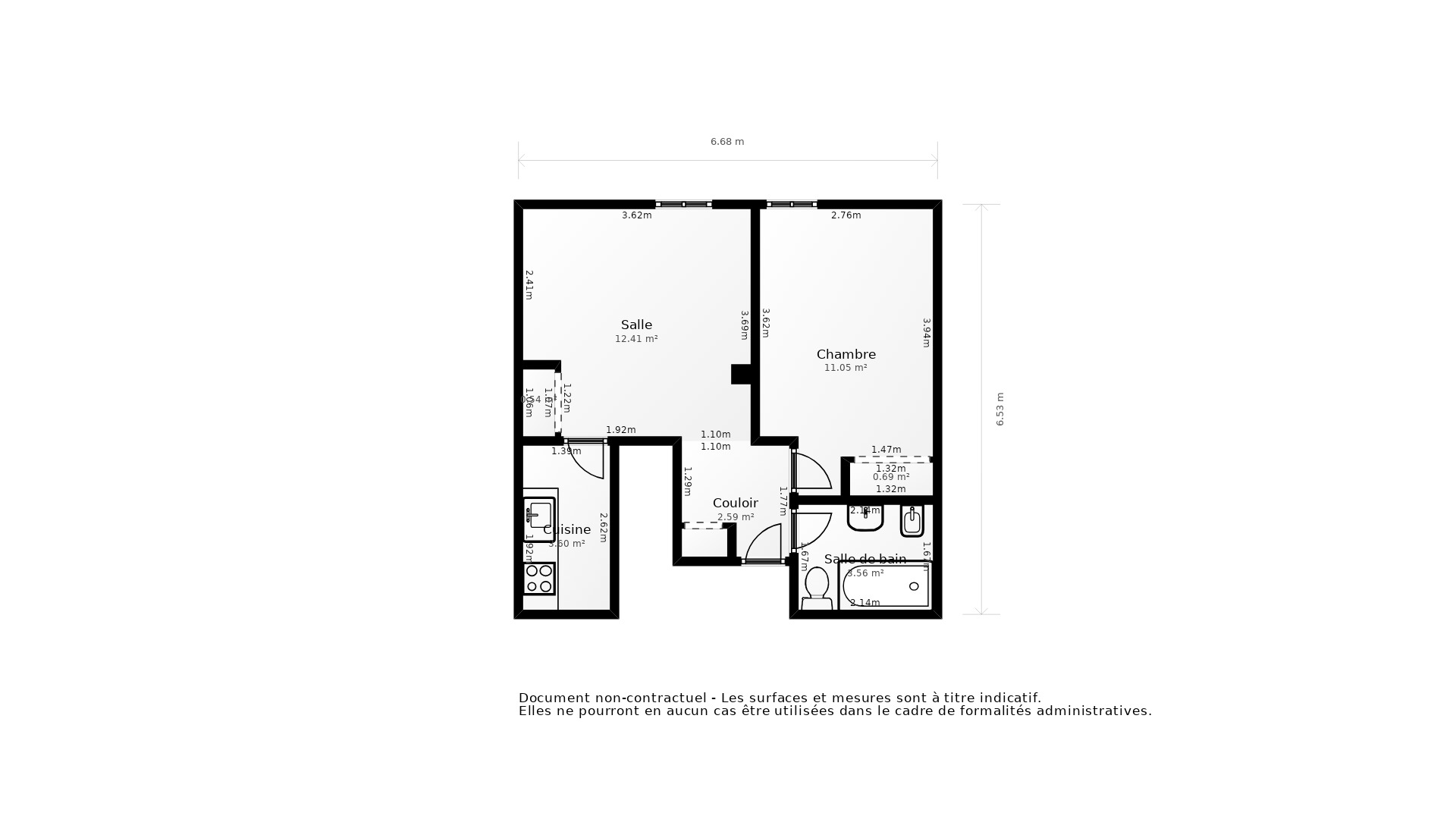 Vente Appartement BORDEAUX - 2 pièces - 35 m² - (33000)