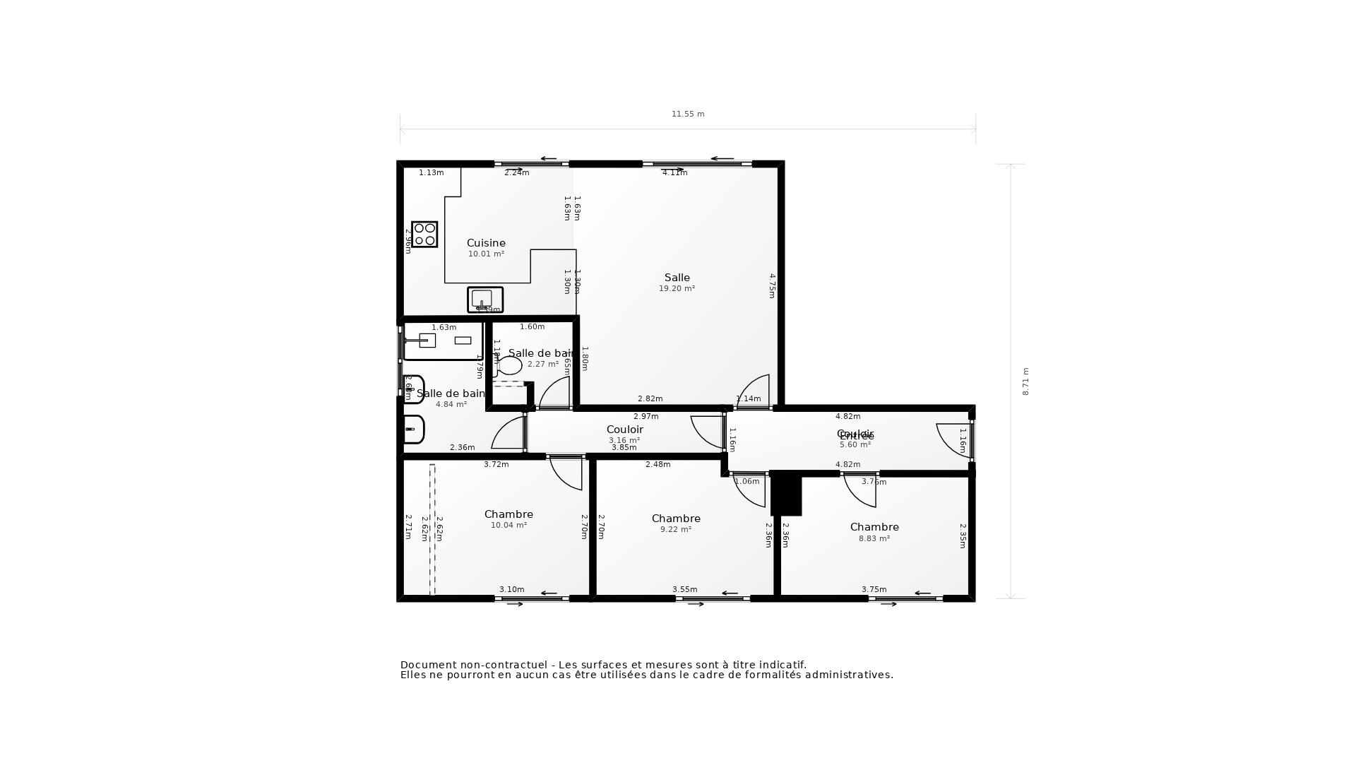 Vente Appartement TOULOUSE - 4 pièces - 76 m² - (31400)