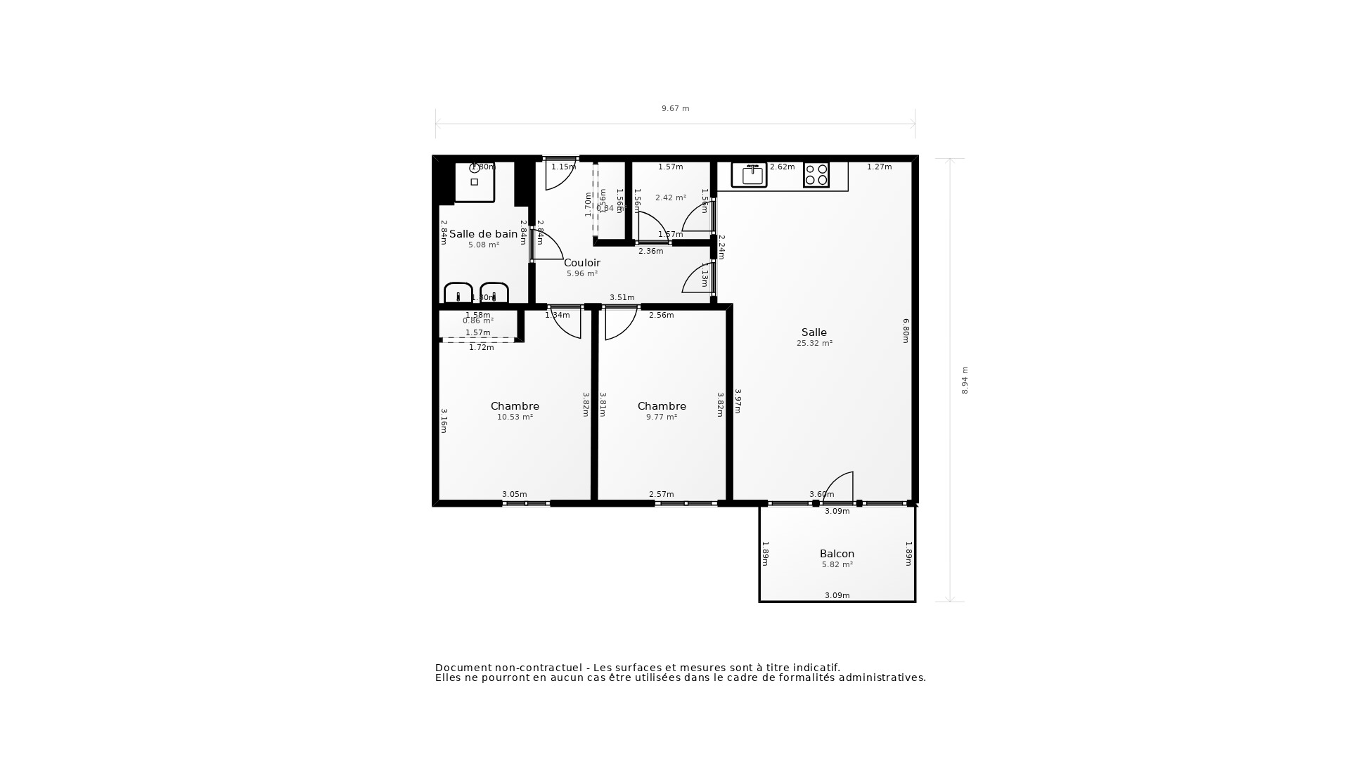Vente Appartement LES SABLES D OLONNE - 3 pièces - 63 m² - (85180)