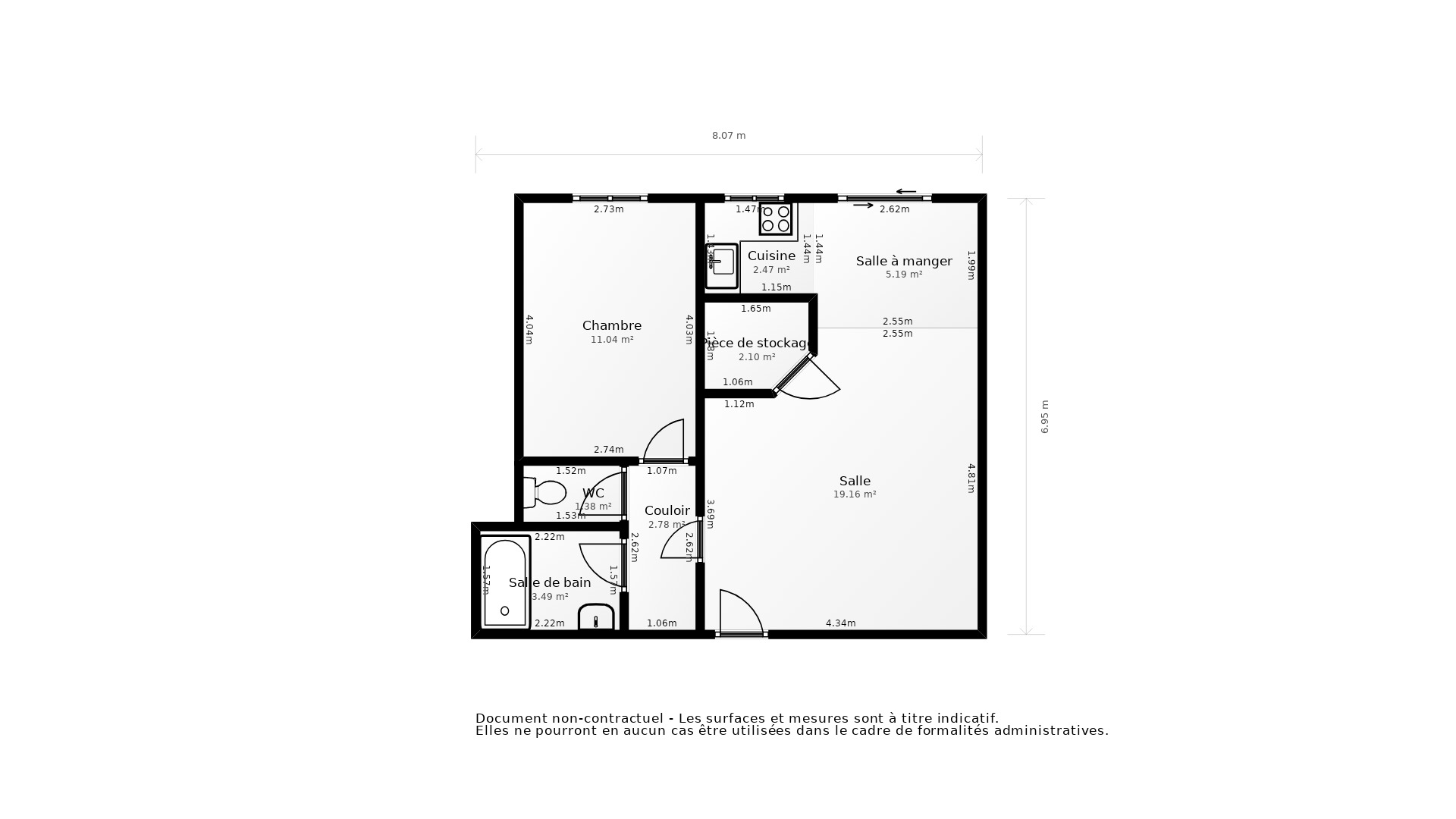 Vente Appartement BEGLES - 2 pièces - 52 m² - (33130)