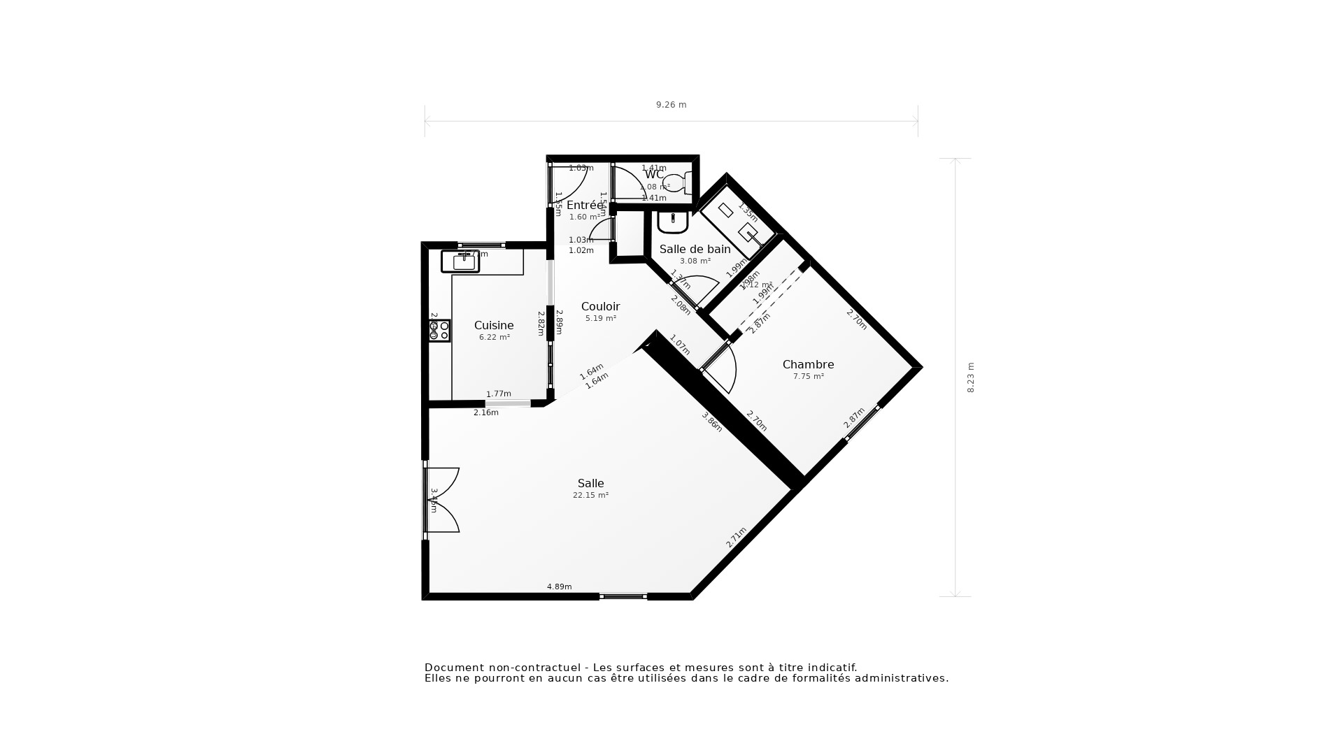 Vente Appartement BRUGES - 2 pièces - 55 m² - (33520)
