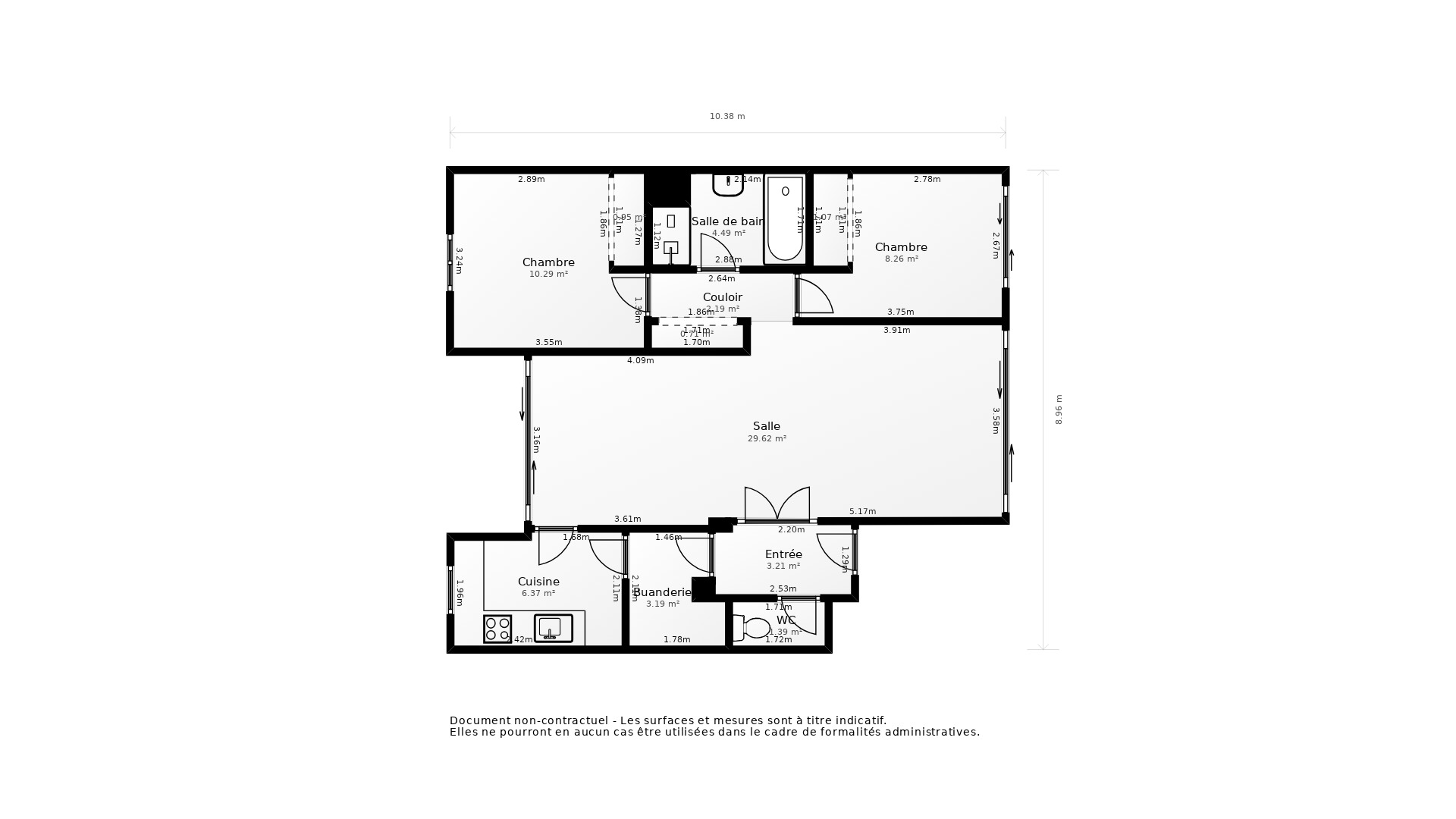 Vente Appartement MONT DE MARSAN - 3 pièces - 82 m² - (40000)