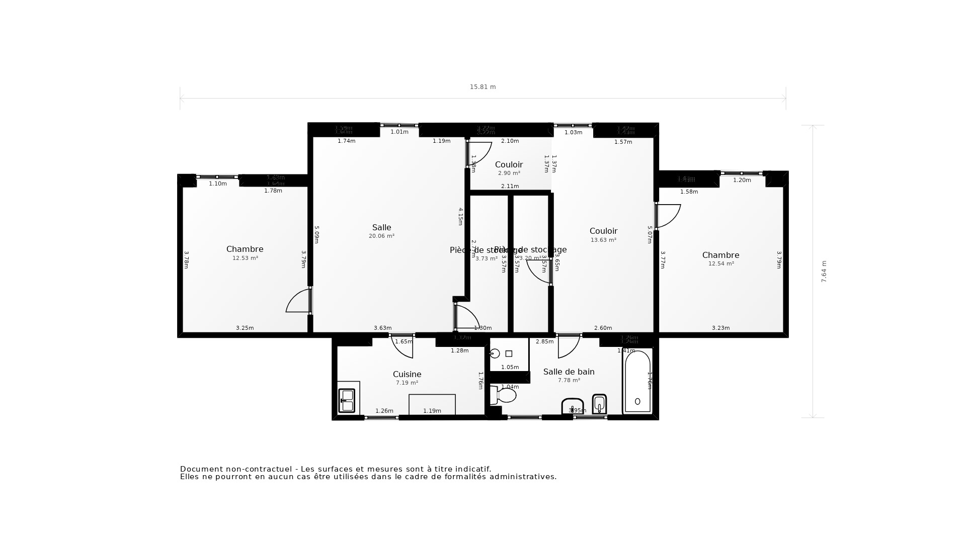 Vente Appartement VAULX EN VELIN - 3 pièces - 76 m² - (69120)