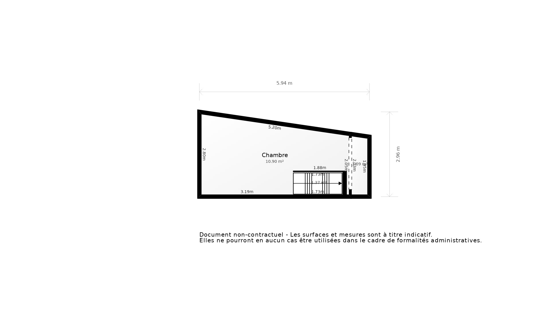 Vente Appartement BORDEAUX - 3 pièces - 53 m² - (33000)