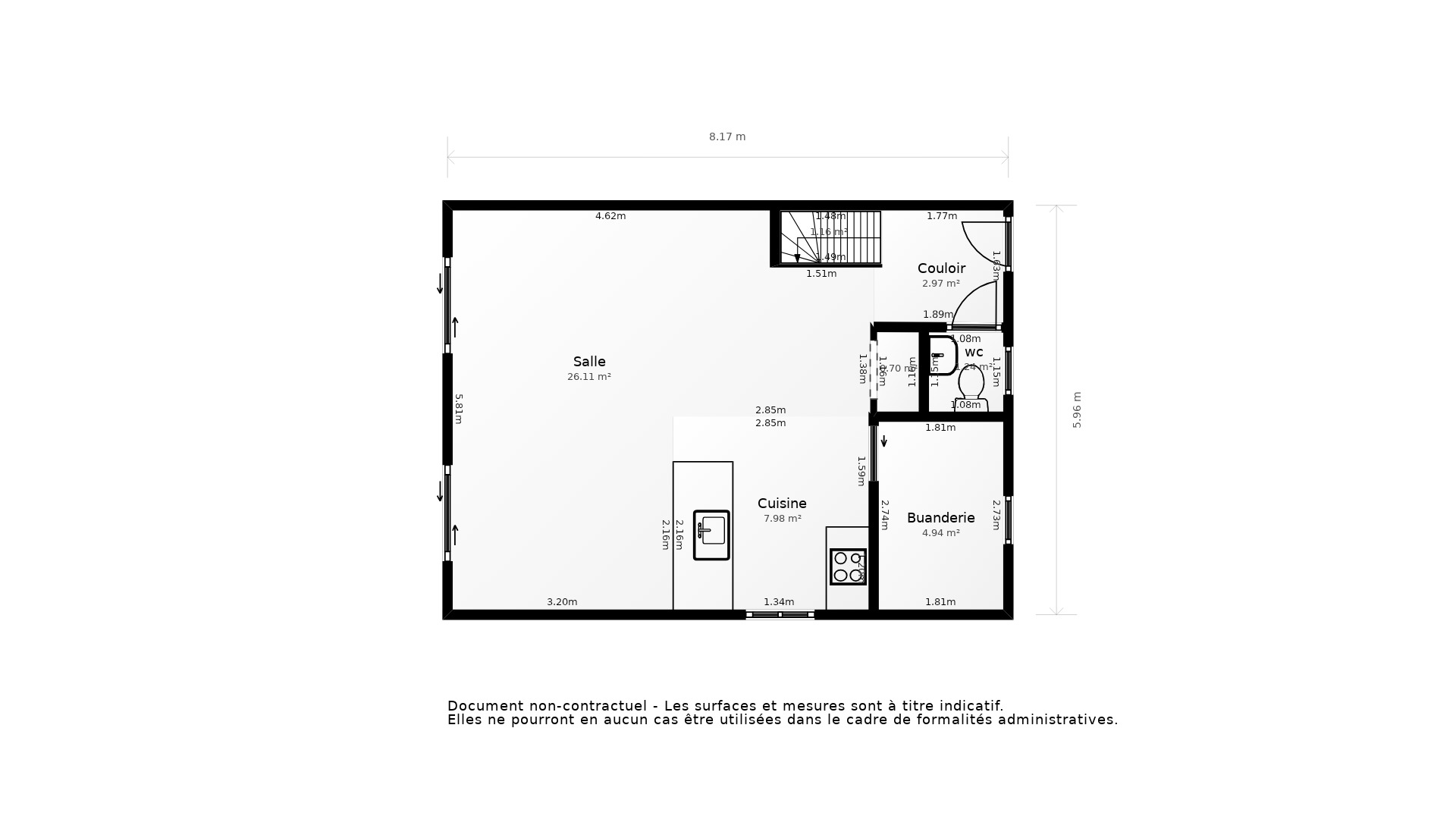 Vente Maison L ISLE D ESPAGNAC - 1 pièce - 91 m² - (16340)