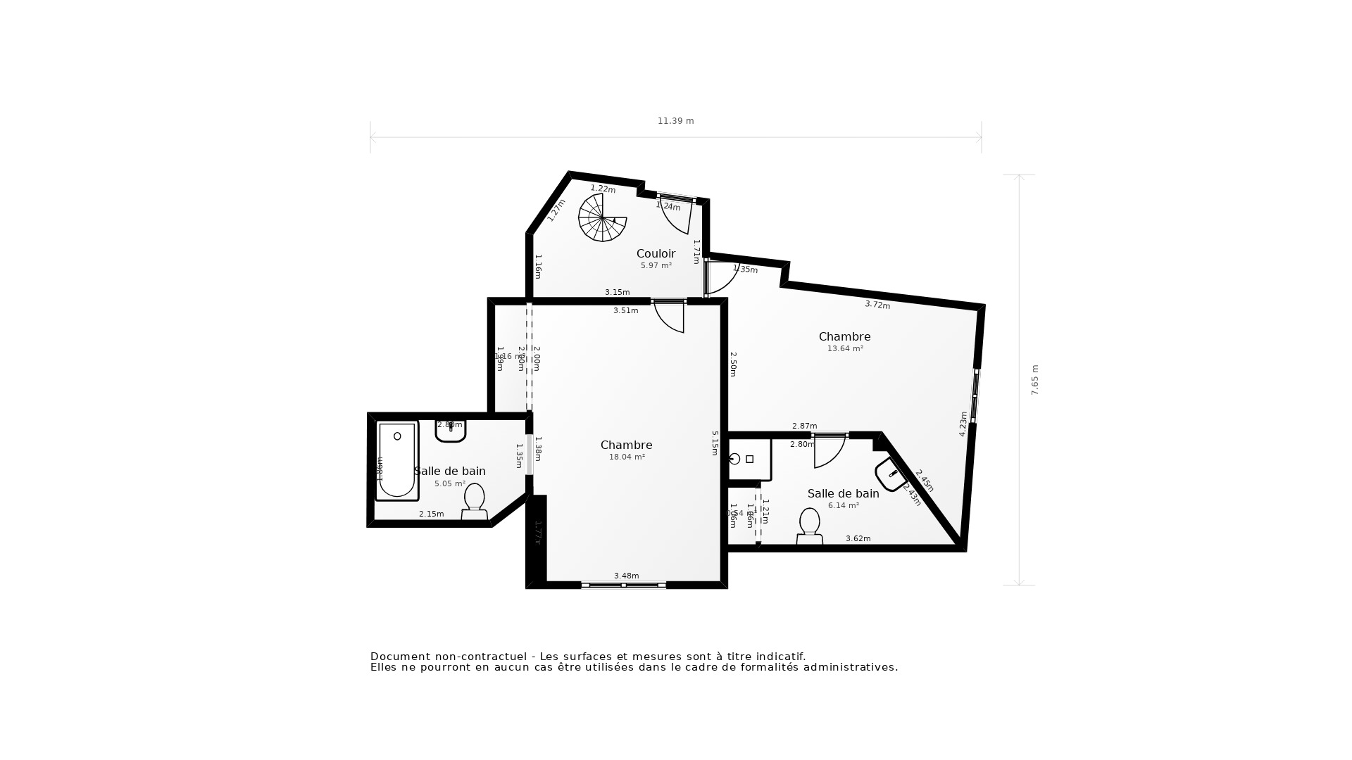 Vente Appartement BAGNERES DE BIGORRE - 3 pièces - 73 m² - (65200)