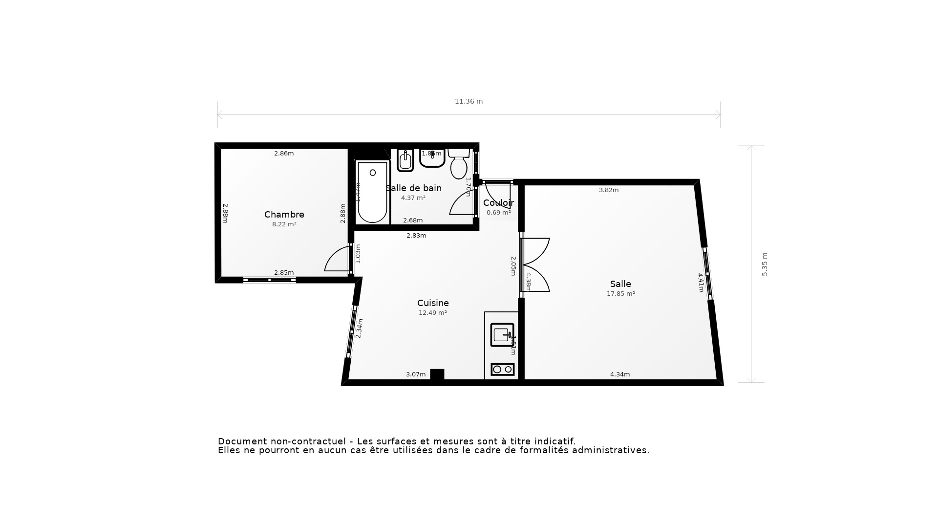 Vente Appartement MONTPELLIER - 3 pièces - 48 m² - (34000)