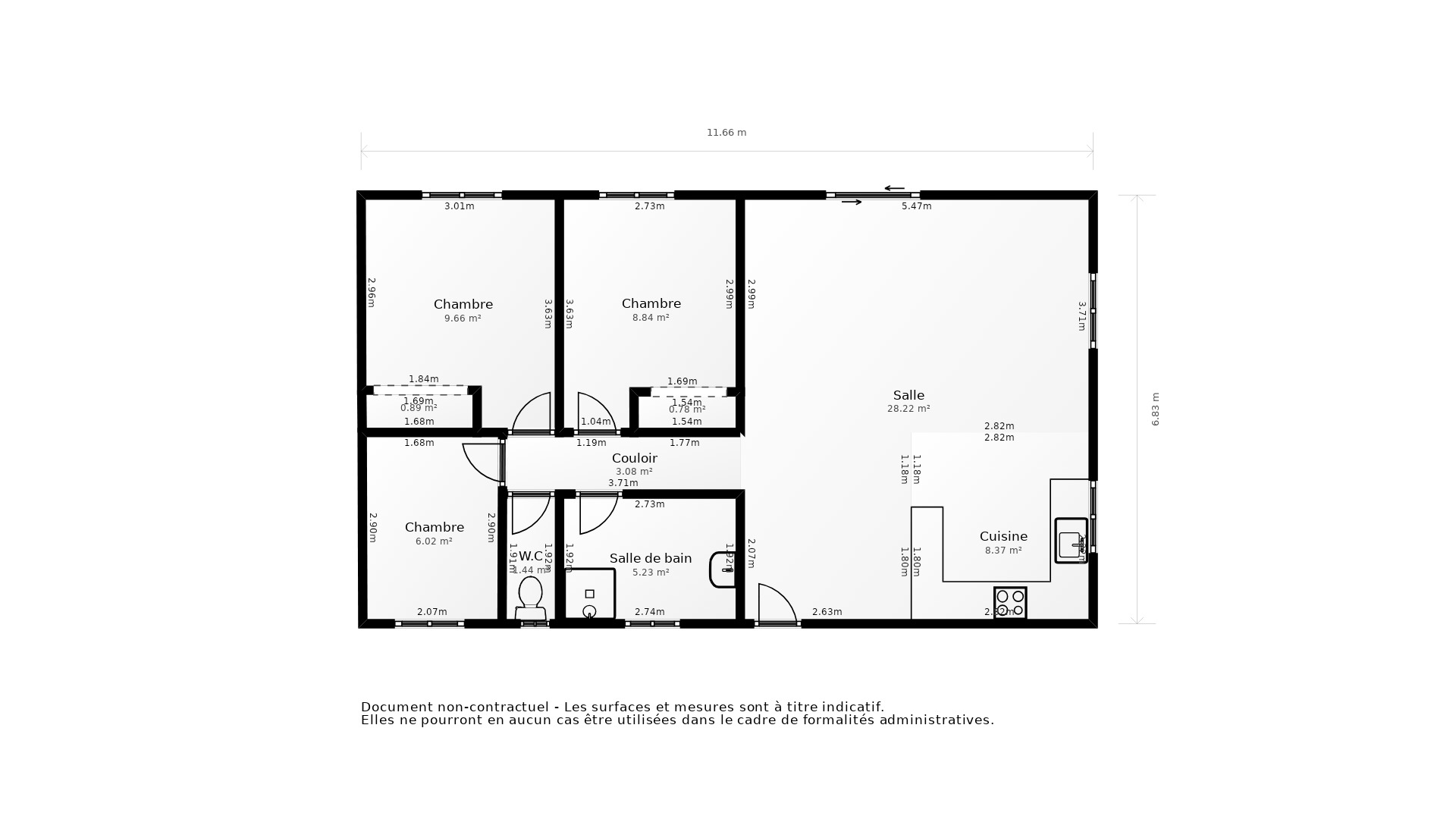 Vente Maison LA BREE LES BAINS - 4 pièces - 69 m² - (17840)