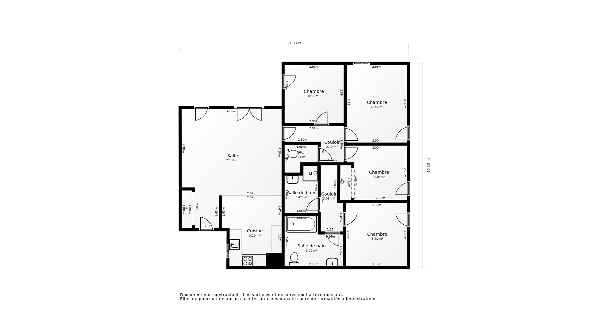 Vente Appartement RAMONVILLE ST AGNE - 5 pièces - 97 m² - (31520)