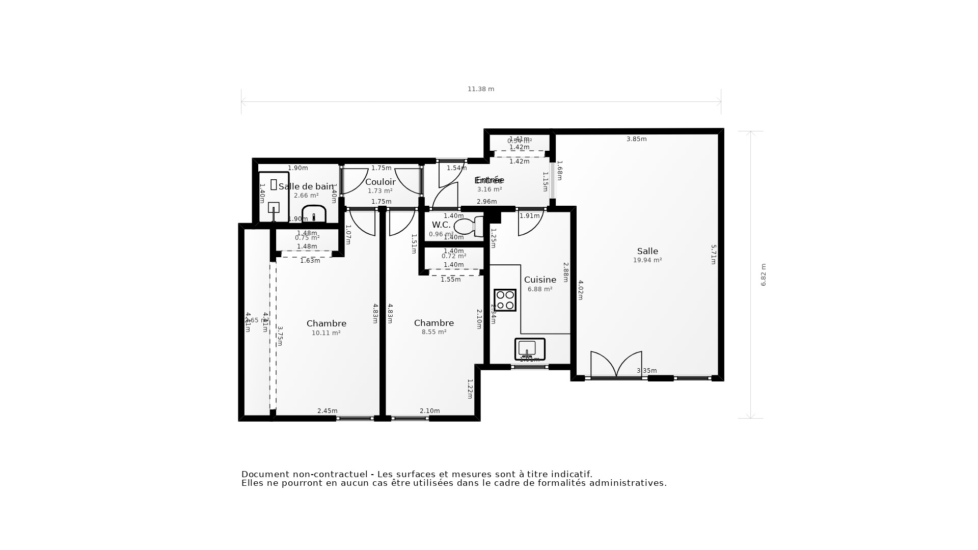Vente Appartement ACHERES - 3 pièces - 63 m² - (78260)