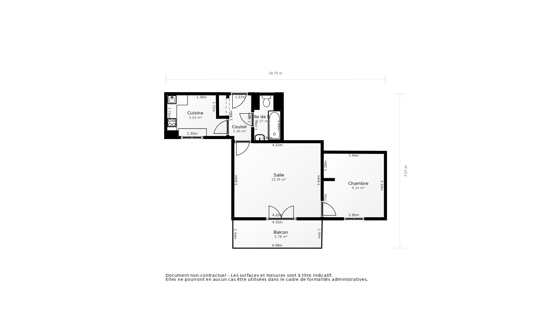 Vente Appartement LYON 03 - 2 pièces - 38 m² - (69003)