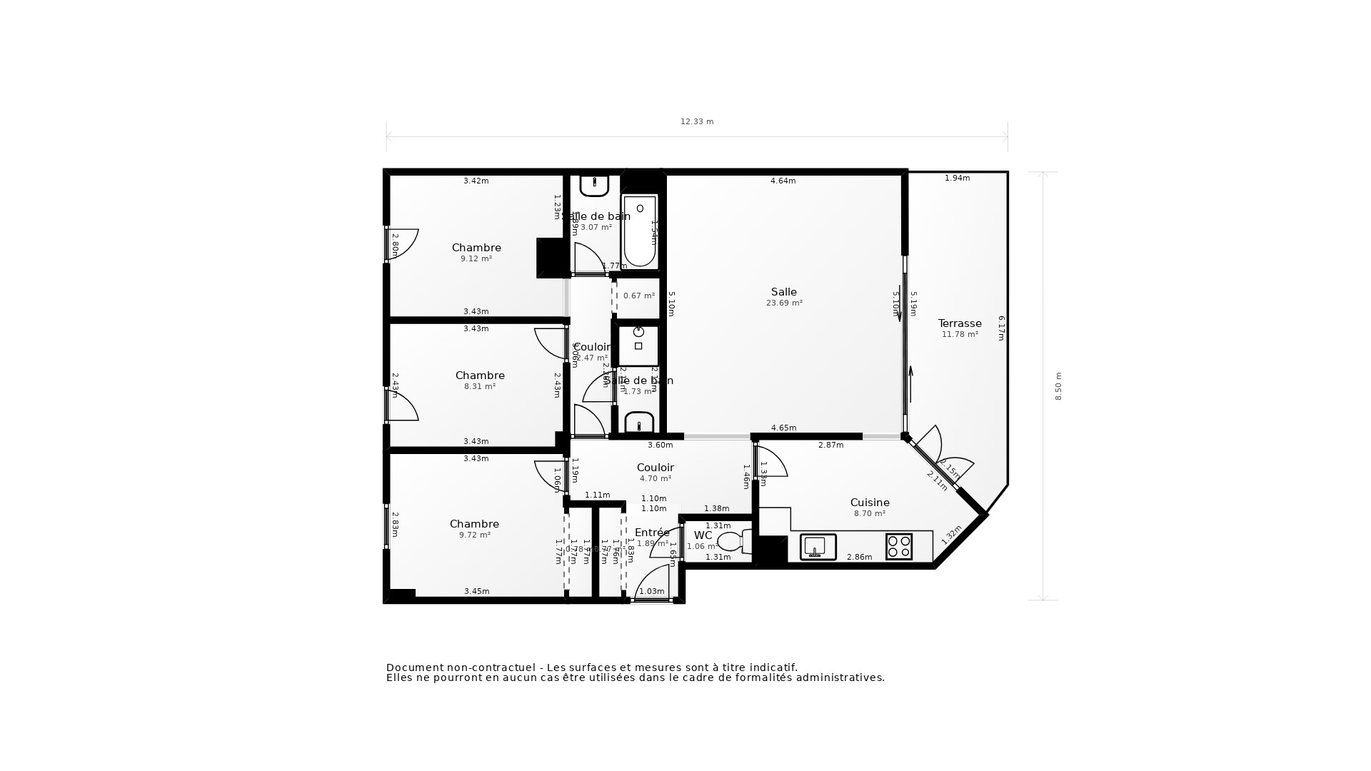 Vente Appartement SEILH - 4 pièces - 92 m² - (31840)