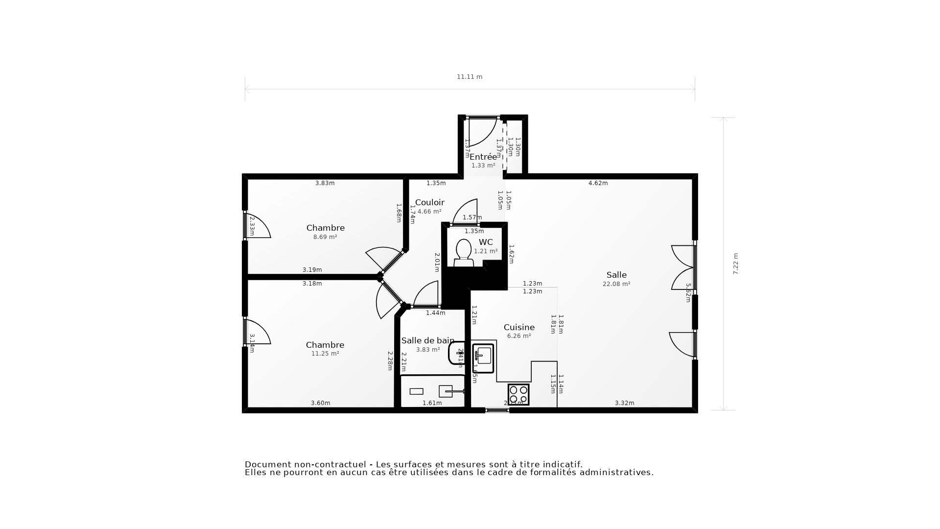 Vente Appartement LA ROCHELLE - 4 pièces - 62 m² - (17000)