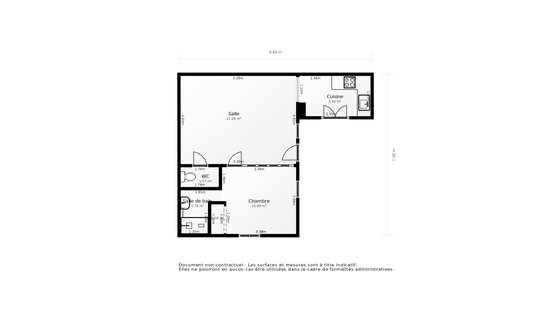 Vente Maison BORDEAUX - 2 pièces - 45 m² - (33300)
