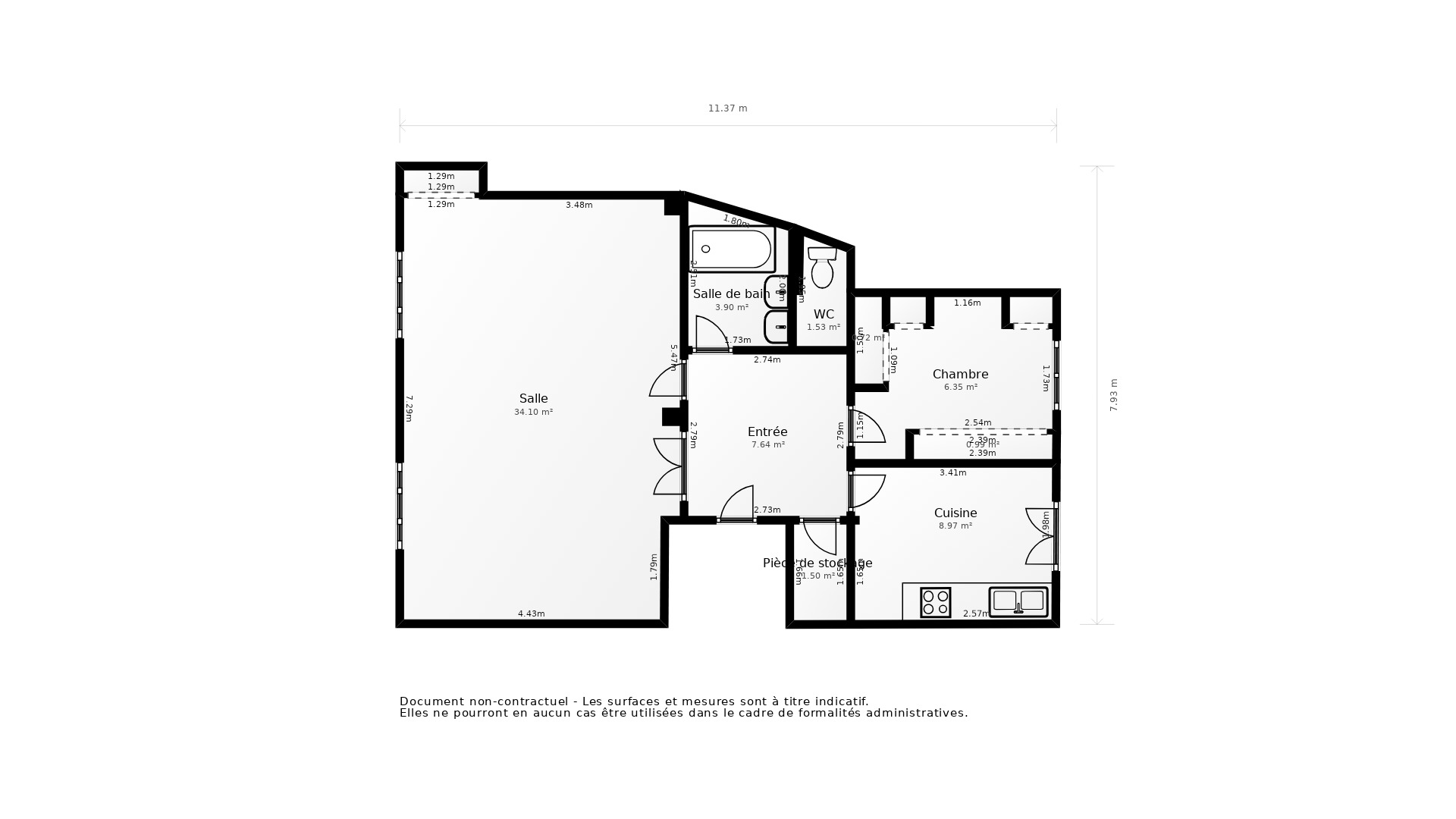 Vente Appartement VILLEURBANNE - 3 pièces - 72 m² - (69100)