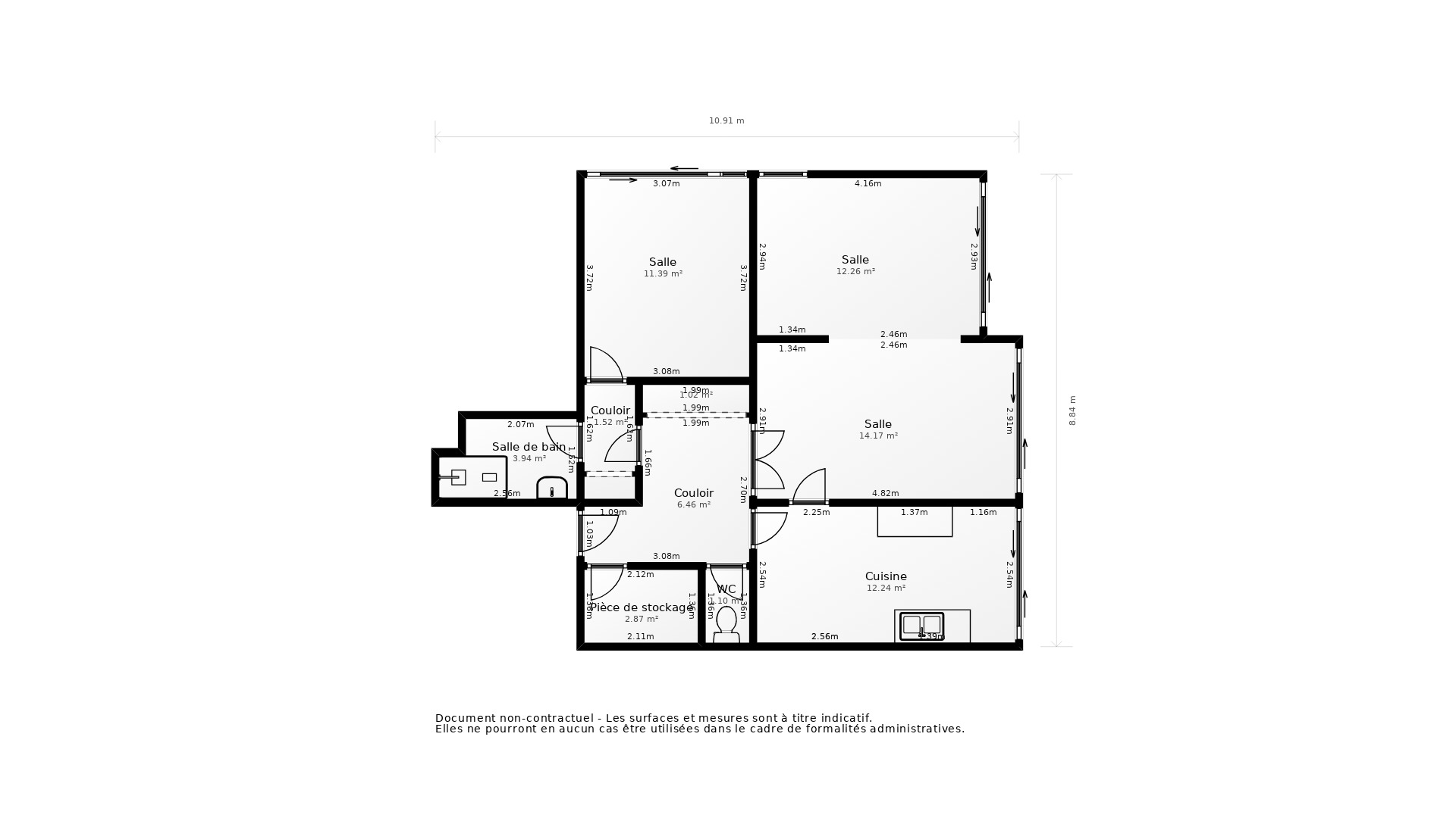 Vente Appartement BLANQUEFORT - 2 pièces - 71 m² - (33290)
