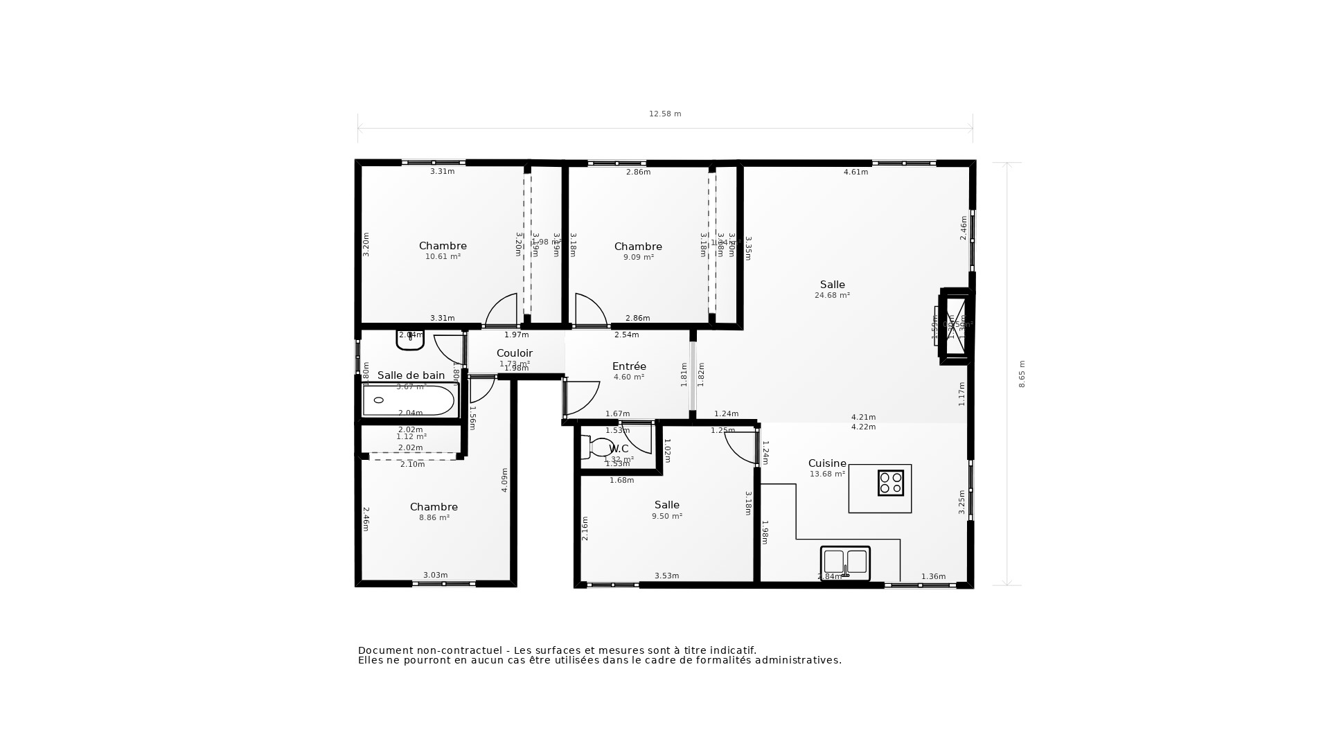Vente Appartement CASTELNAU D ESTRETEFONDS - 4 pièces - 90 m² - (31620)