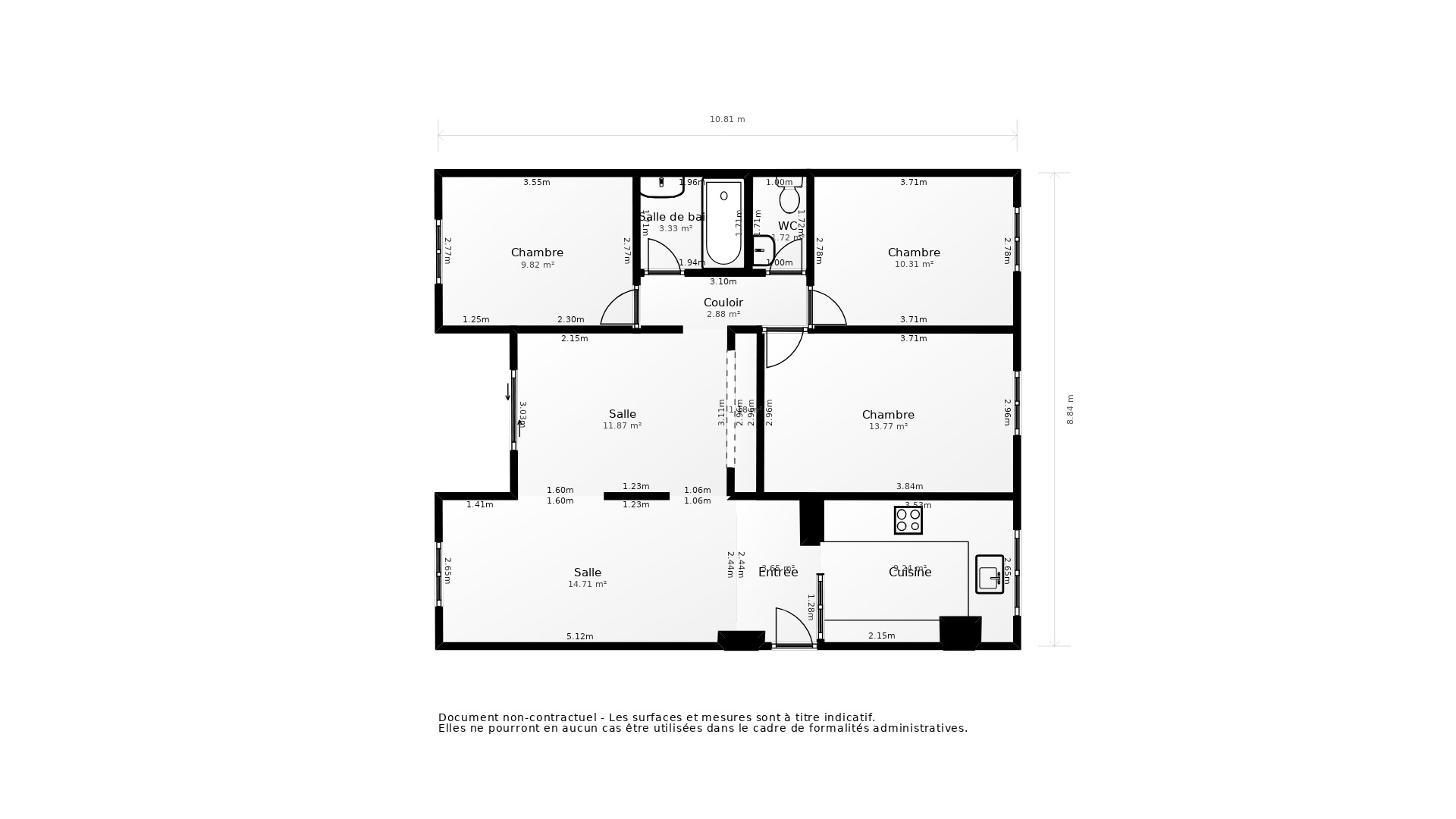 Vente Appartement ERMONT - 5 pièces - 78 m² - (95120)