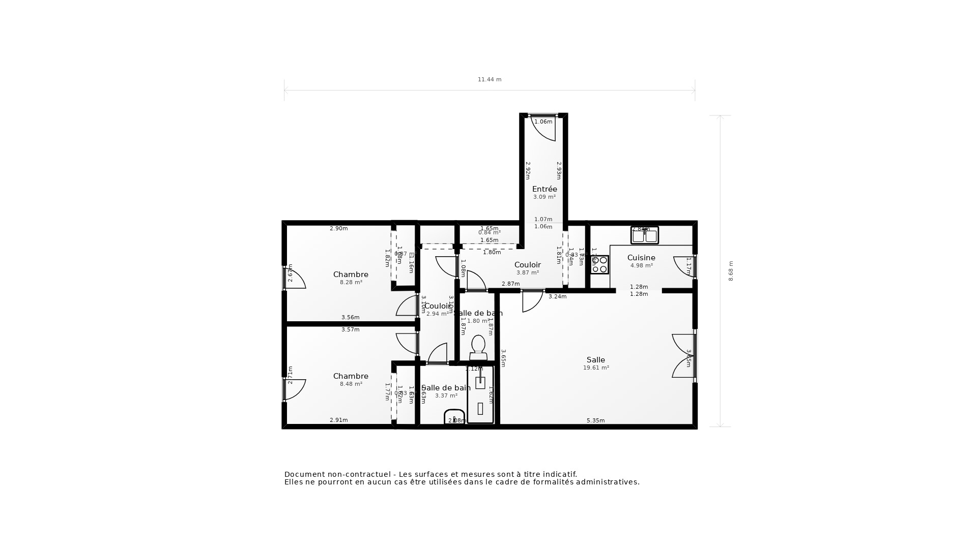 Vente Appartement BOUGUENAIS - 3 pièces - 66 m² - (44340)