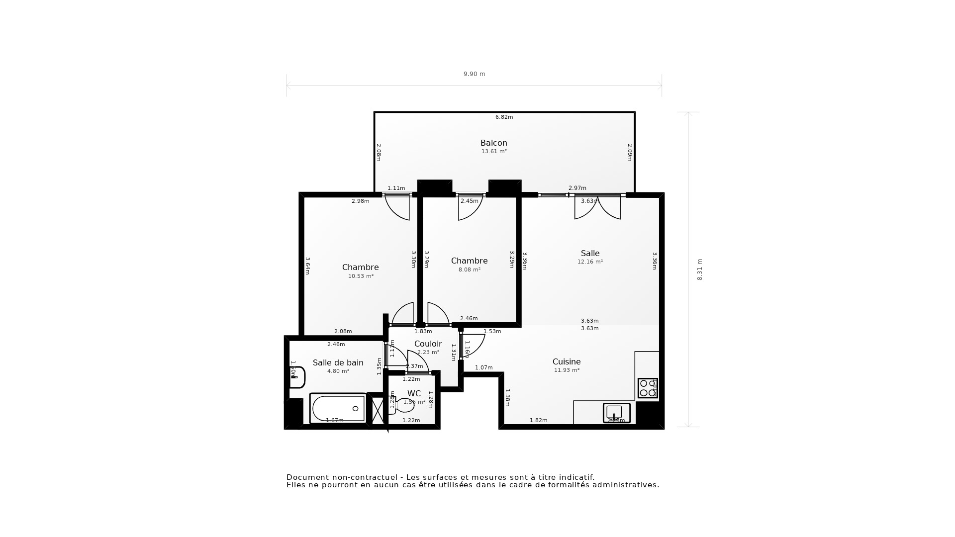 Vente Appartement ST PRIEST - 3 pièces - 57 m² - (69800)