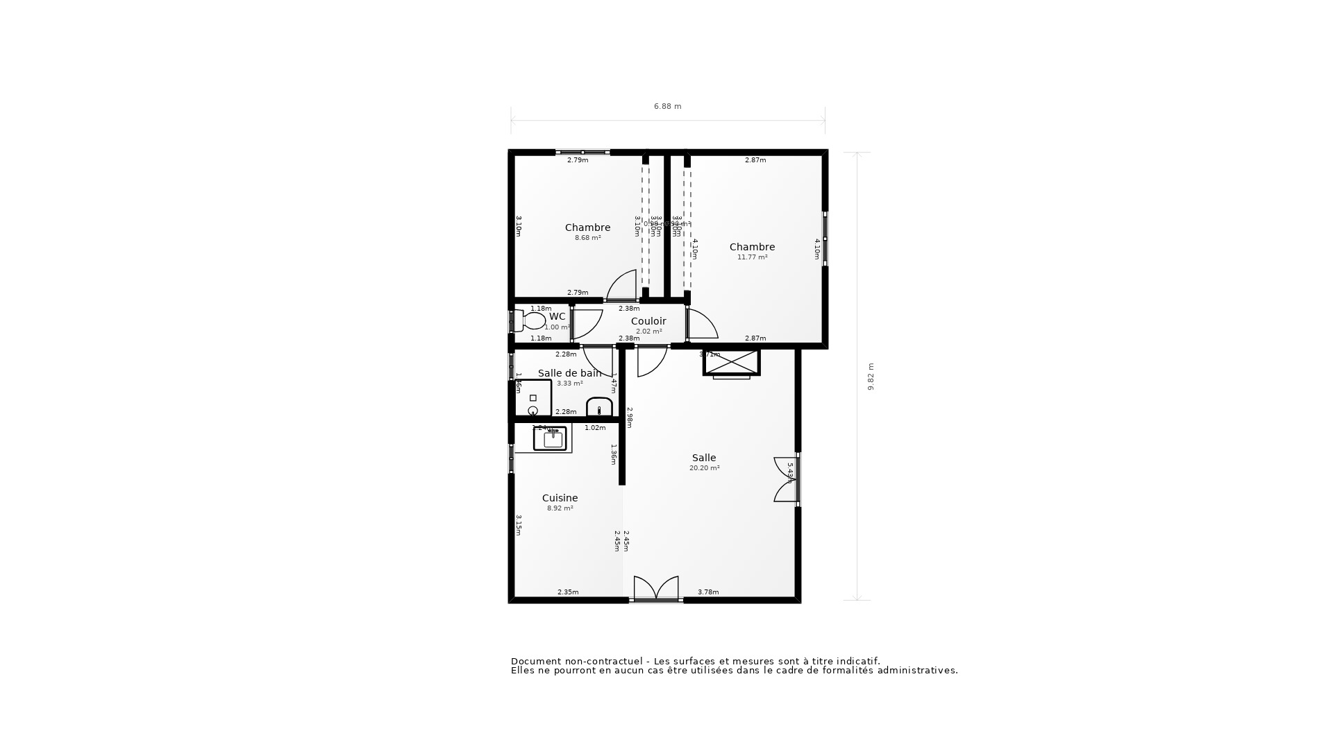 Vente Maison ST GEORGES D OLERON - 3 pièces - 57 m² - (17190)