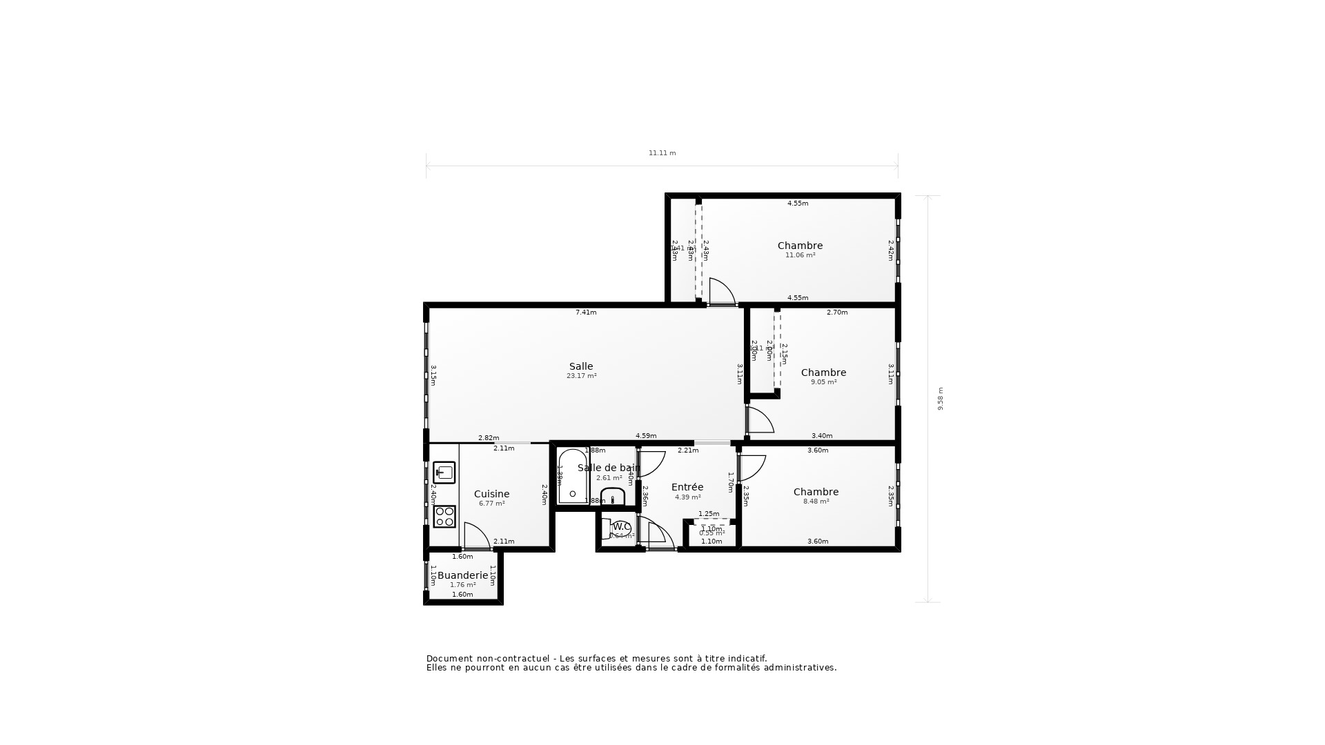 Vente Appartement FONTAINES SUR SAONE - 4 pièces - 73 m² - (69270)