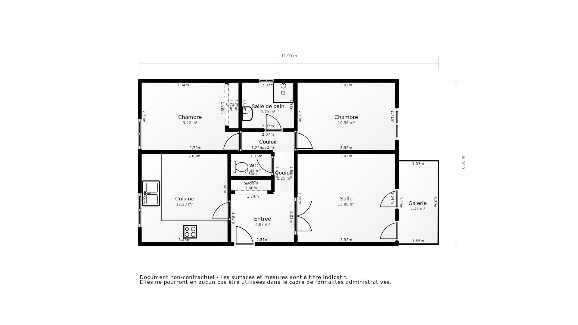 Vente Appartement LANESTER - 3 pièces - 65 m² - (56600)