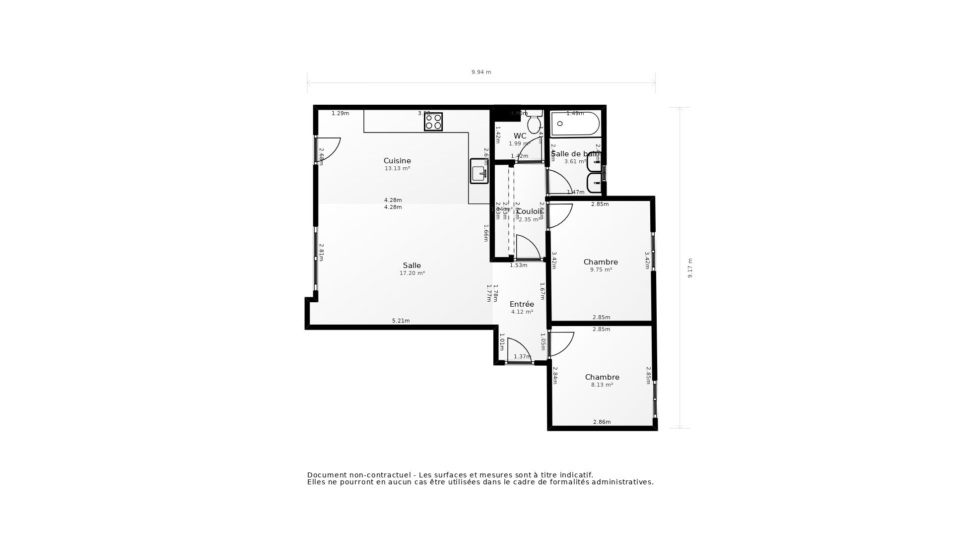 Vente Appartement MONTPELLIER - 3 pièces - 63 m² - (34000)