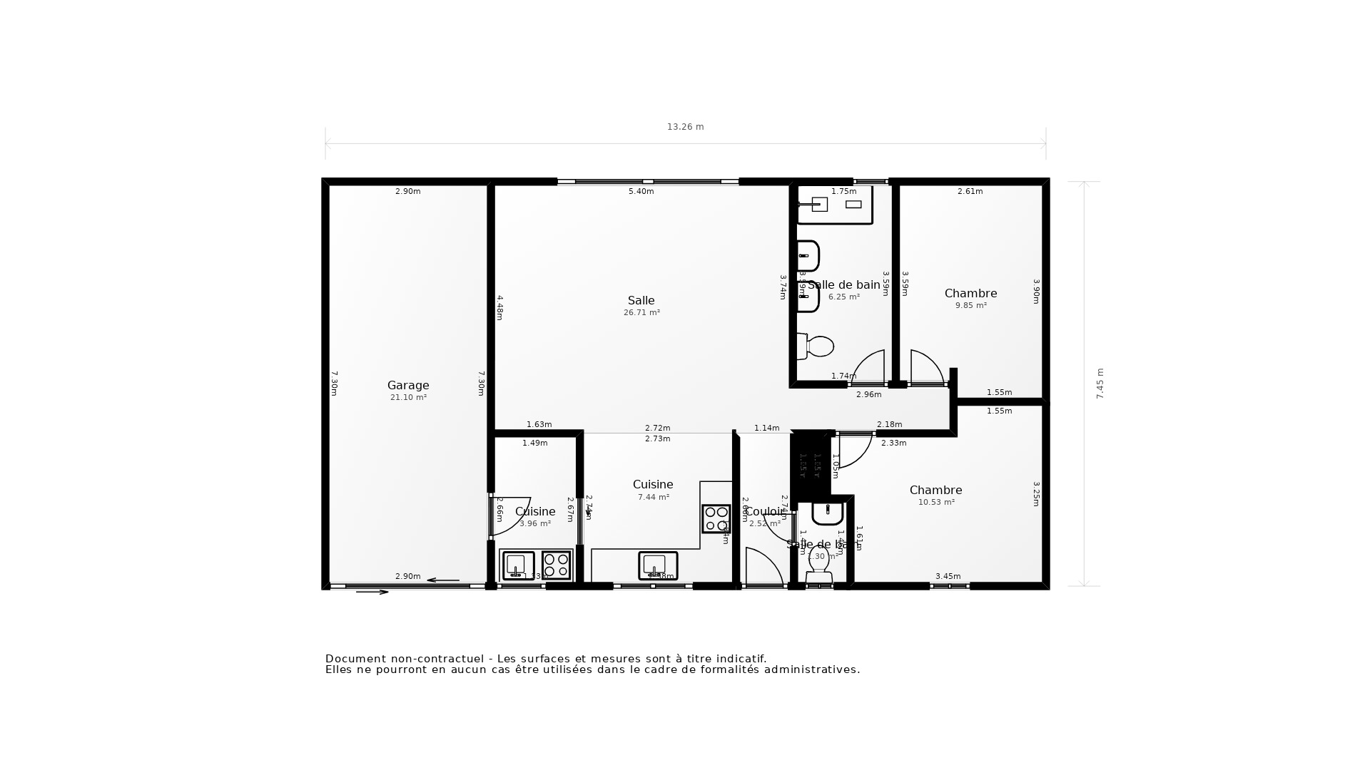 Vente Maison ARCES - 3 pièces - 75 m² - (17120)