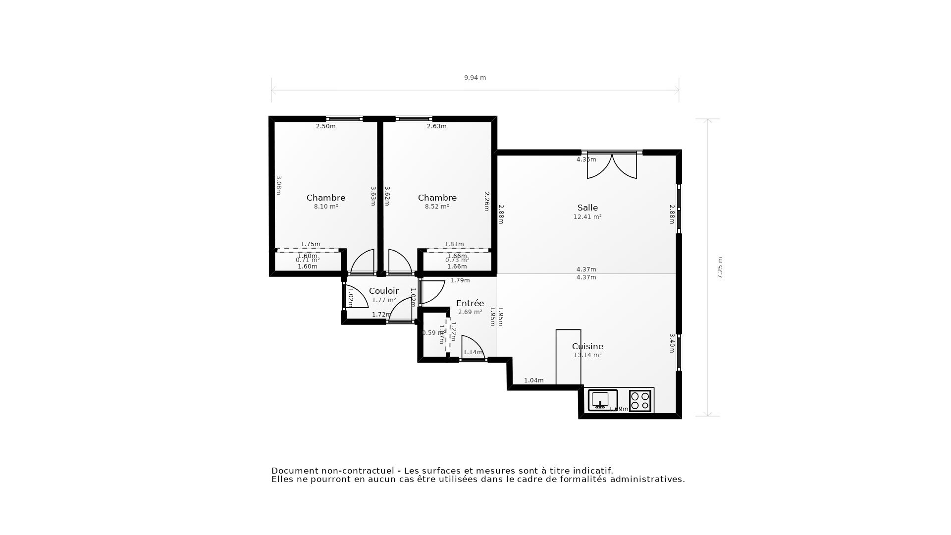 Vente Appartement AUCAMVILLE - 3 pièces - 60 m² - (31140)