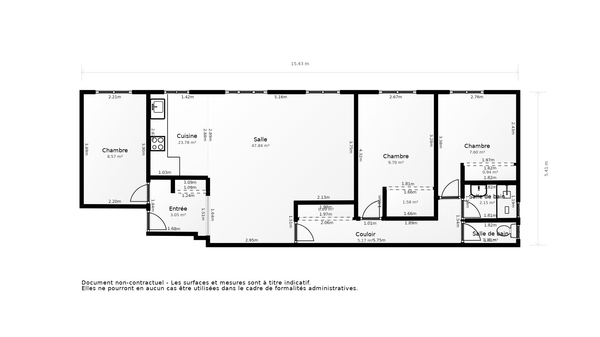 Vente Appartement LA RICHE - 4 pièces - 76 m² - (37520)