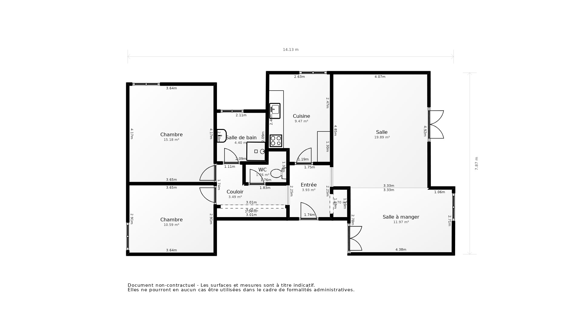 Vente Appartement SARLAT LA CANEDA - 4 pièces - 90 m² - (24200)