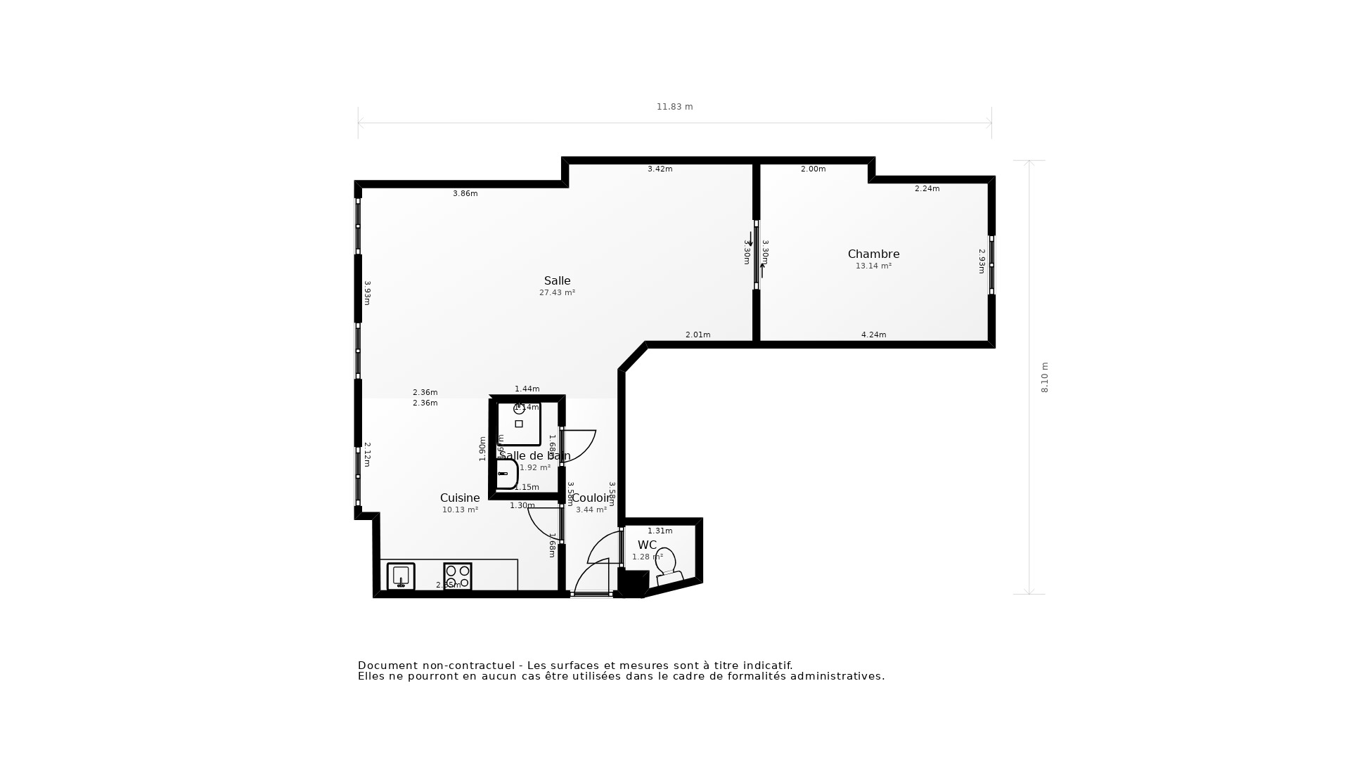 Vente Appartement LYON 07 - 2 pièces - 61,3 m² - (69007)