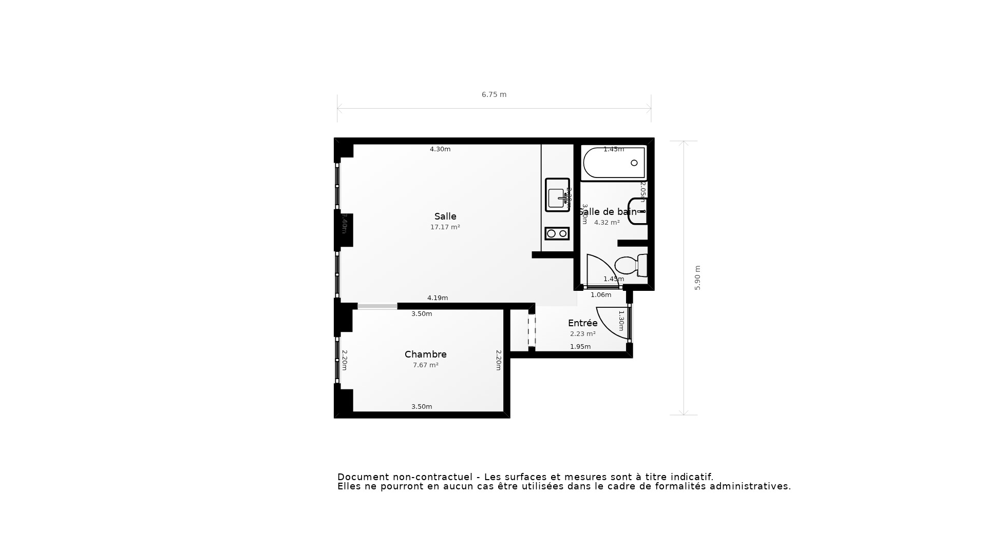 Vente Appartement BORDEAUX - 1 pièce - 33 m² - (33000)
