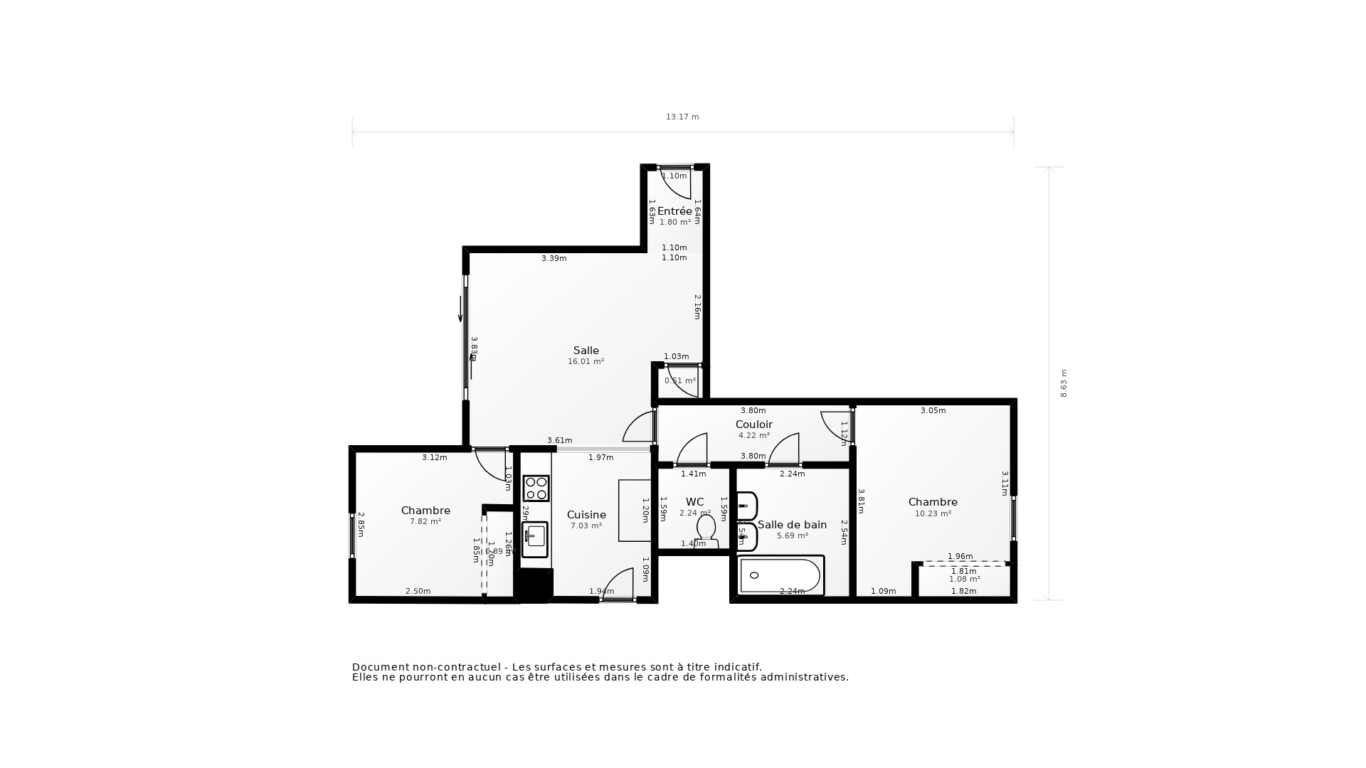 Vente Appartement VILLENAVE D ORNON - 3 pièces - 66 m² - (33140)
