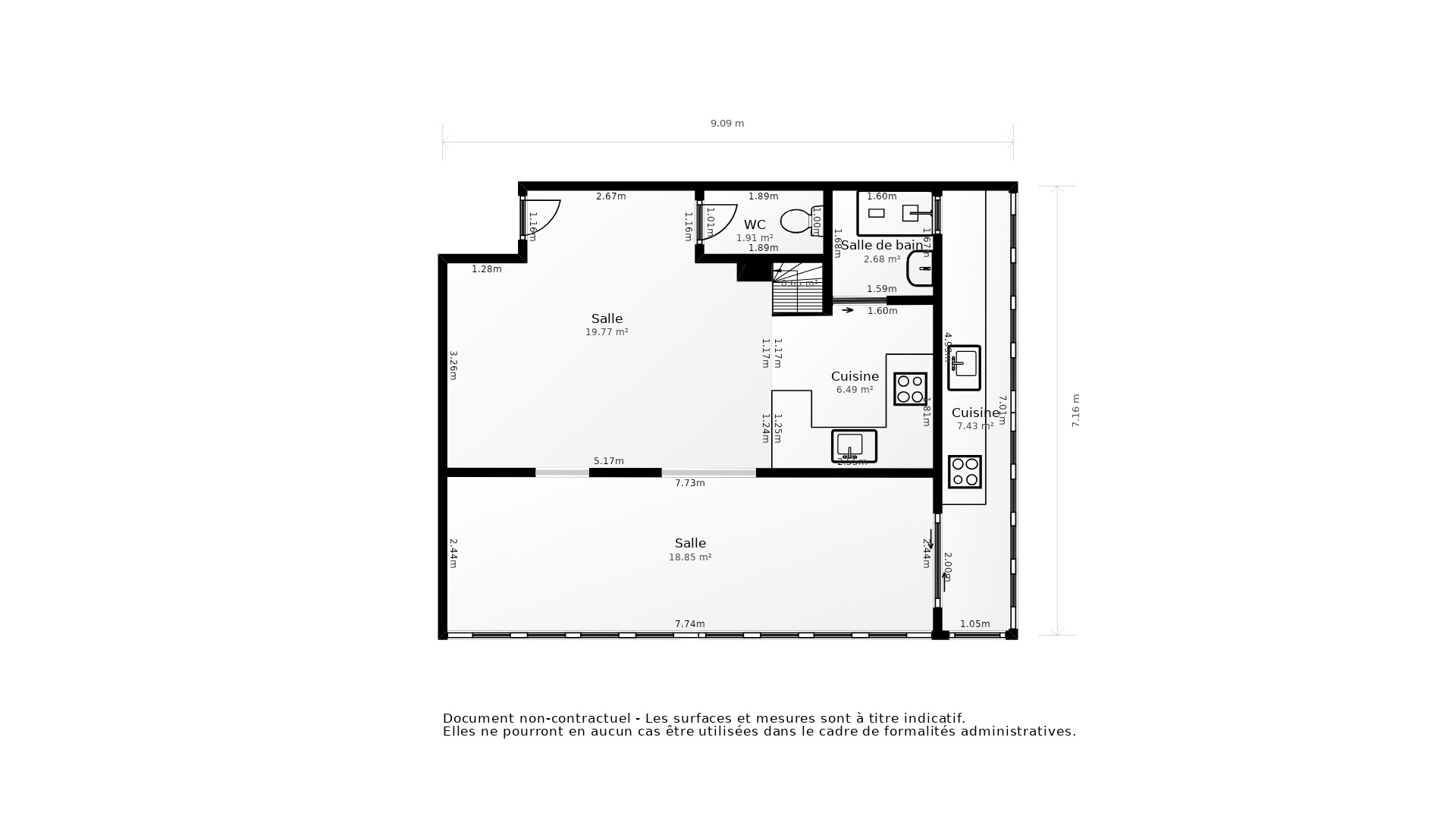 Vente Appartement VIEUX BOUCAU LES BAINS - 3 pièces - 45 m² - (40480)
