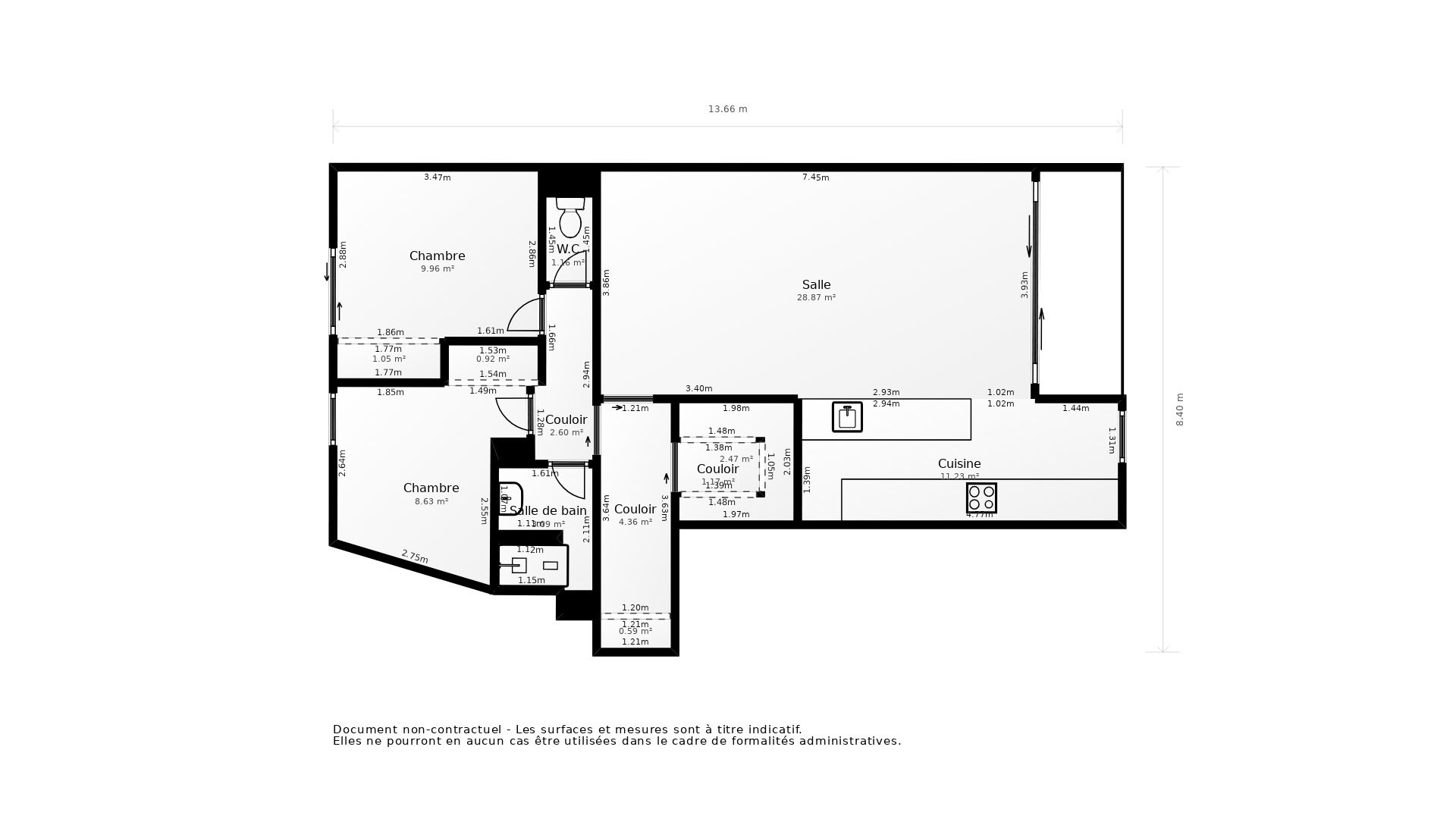 Vente Appartement MONTPELLIER - 3 pièces - 82 m² - (34000)