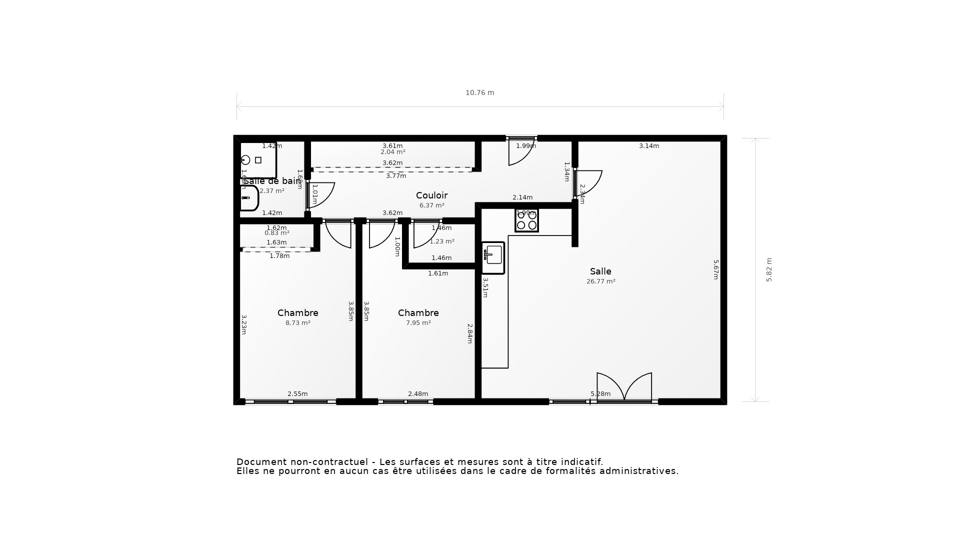 Vente Appartement QUIMPER - 3 pièces - 62 m² - (29000)