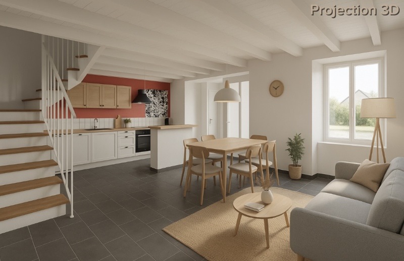 Vente Maison LANDUNVEZ - 3 pièces -65 m² - (29840)