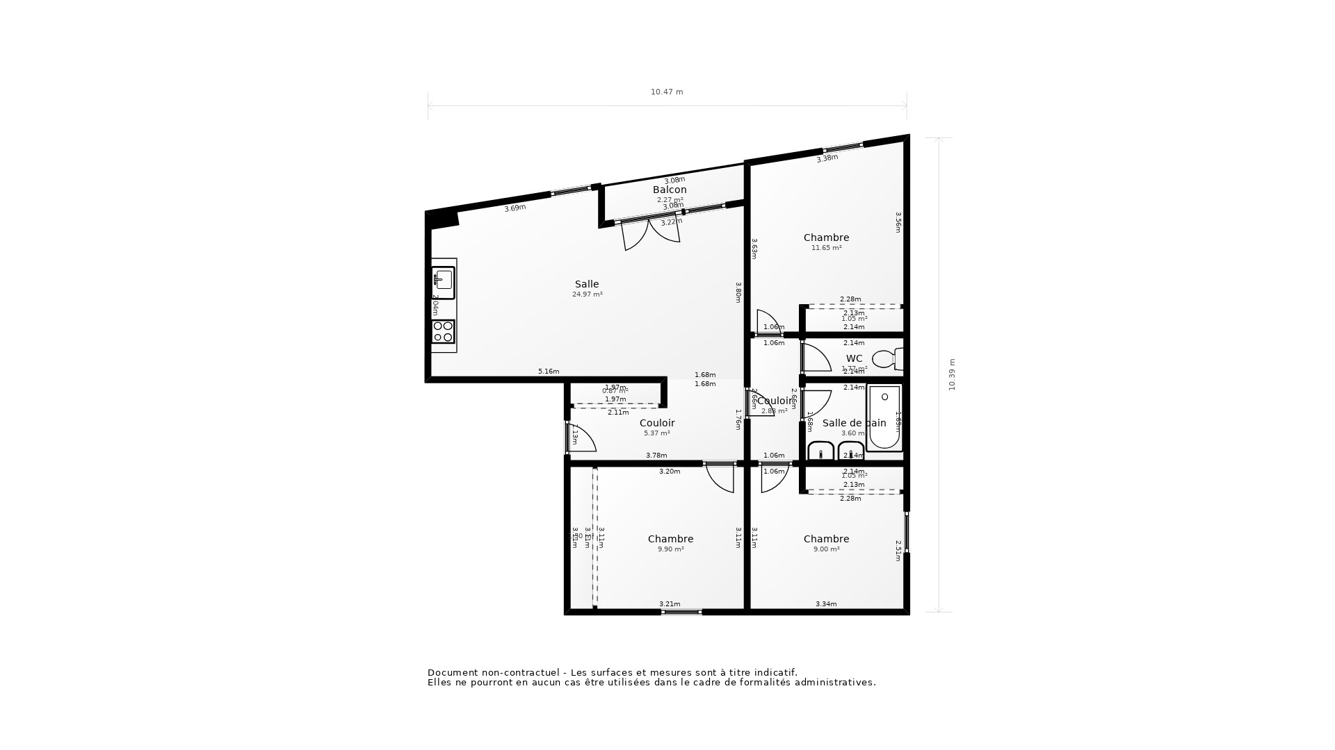 Vente Appartement ARTIGUES PRES BORDEAUX - 4 pièces - 81 m² - (33370)