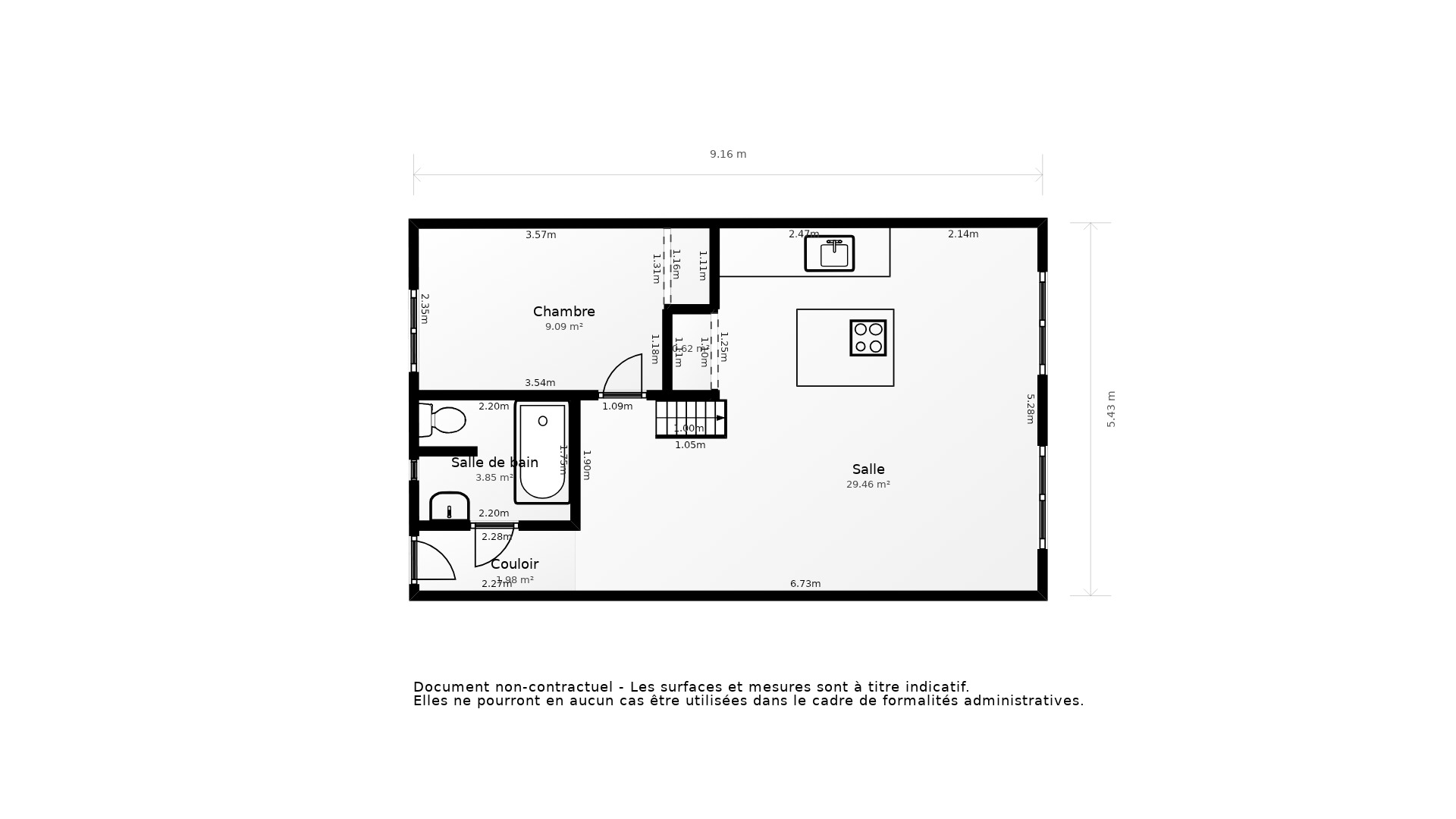 Vente Appartement BAYONNE - 2 pièces - 44 m² - (64100)