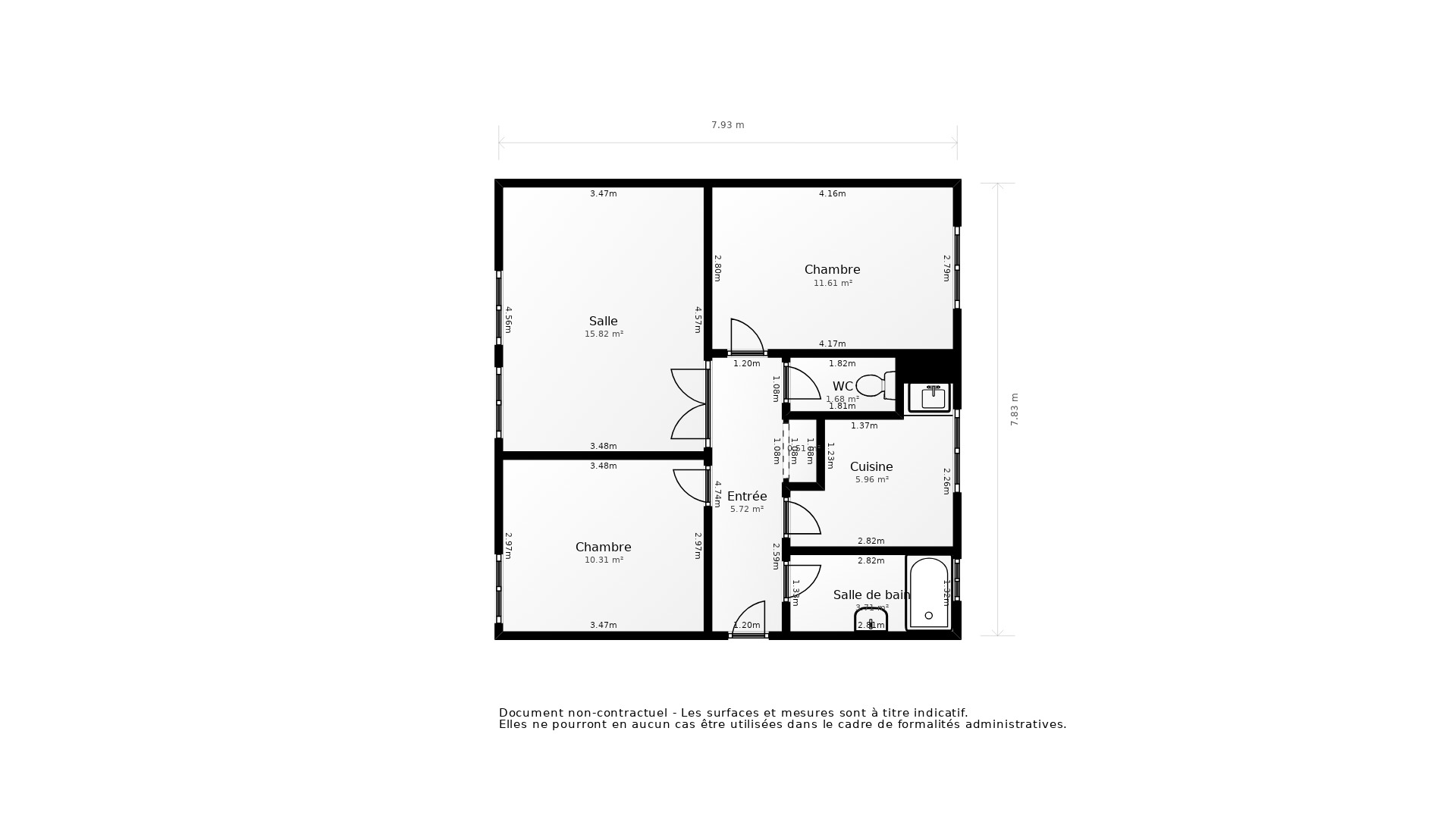 Vente Appartement BRON - 3 pièces - 69 m² - (69500)