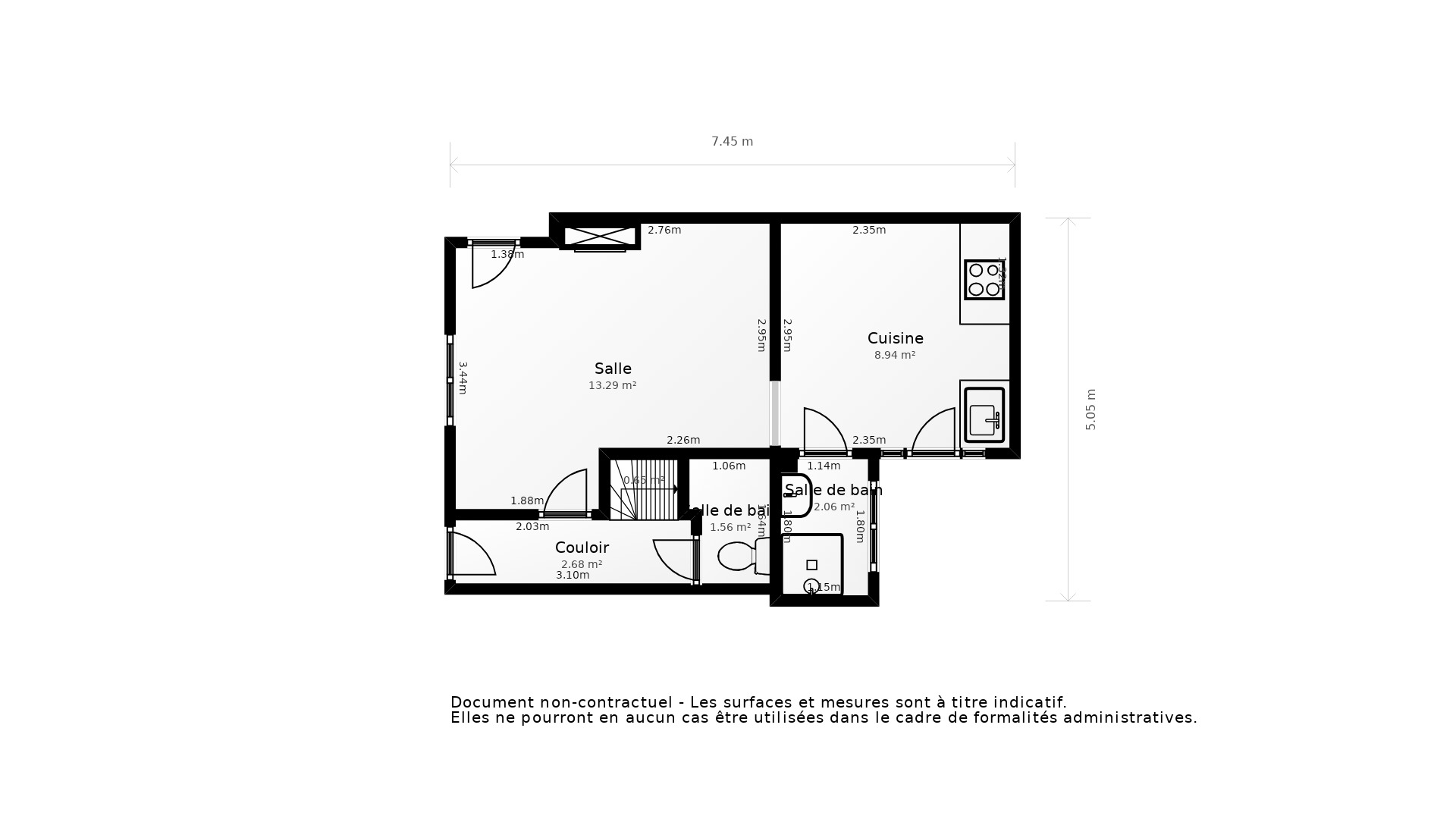 Vente Maison ST PIERRE DES CORPS - 3 pièces - 48 m² - (37700)