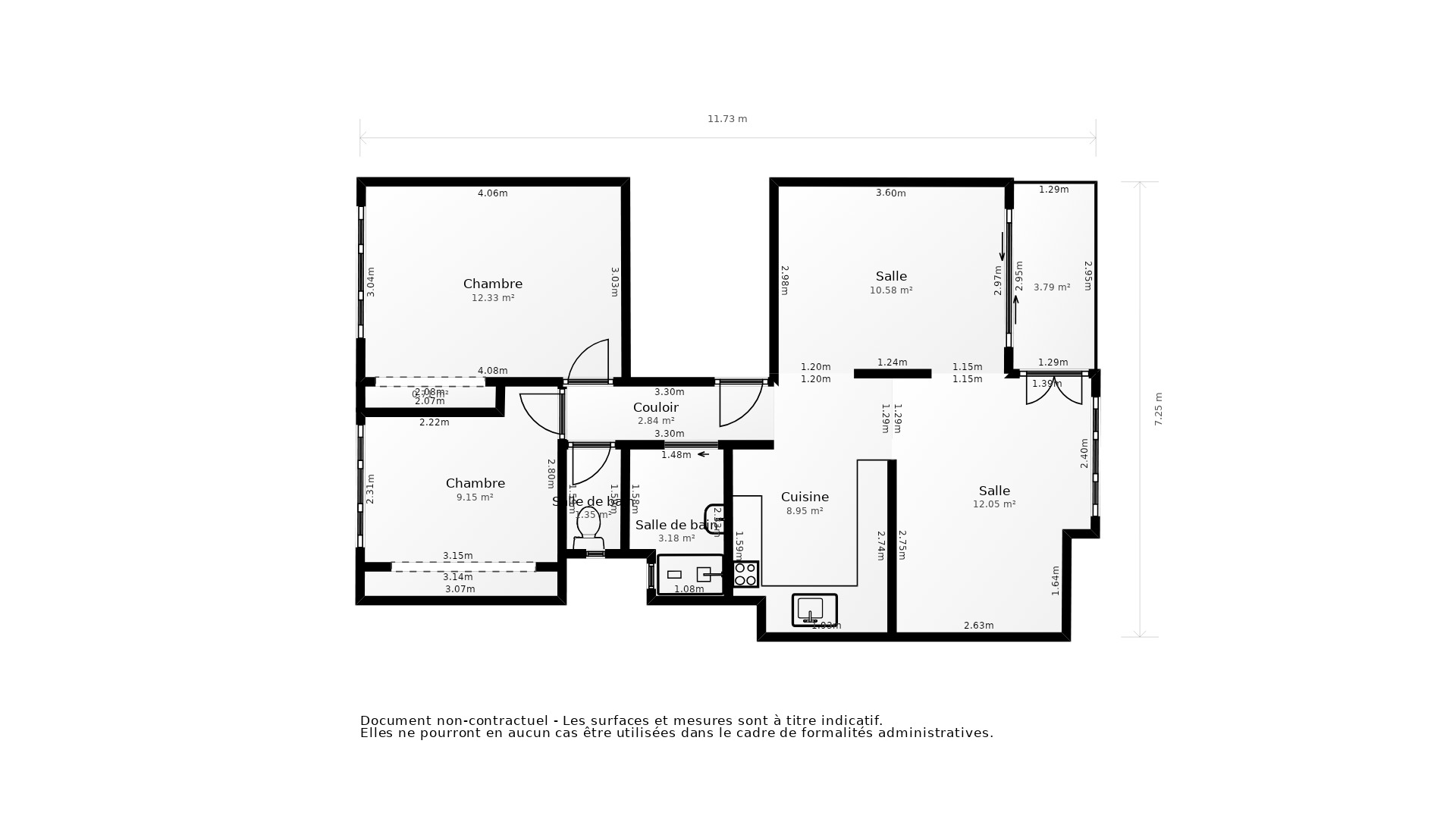 Vente Appartement TOULOUSE - 3 pièces - 60 m² - (31200)