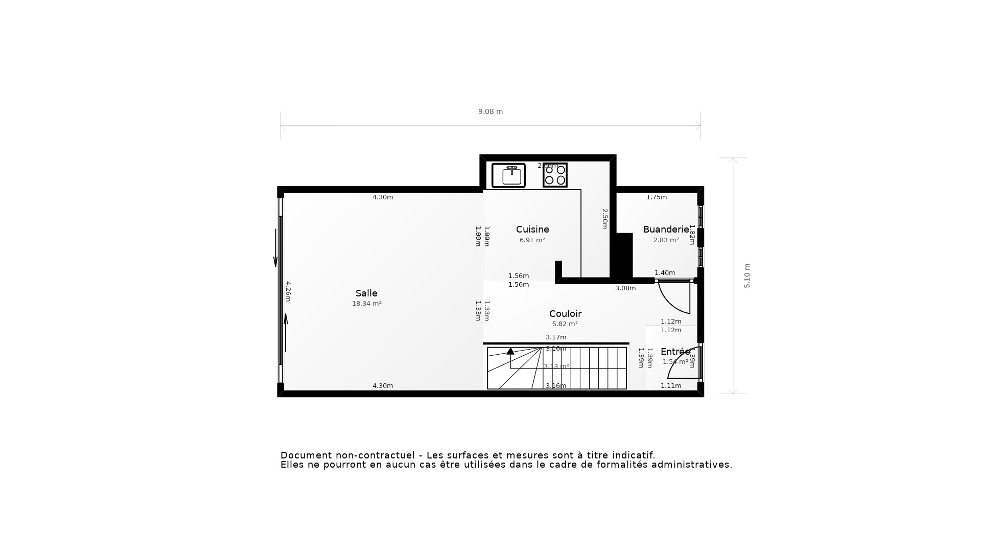 Vente Maison VILLENAVE D ORNON - 3 pièces - 68 m² - (33140)