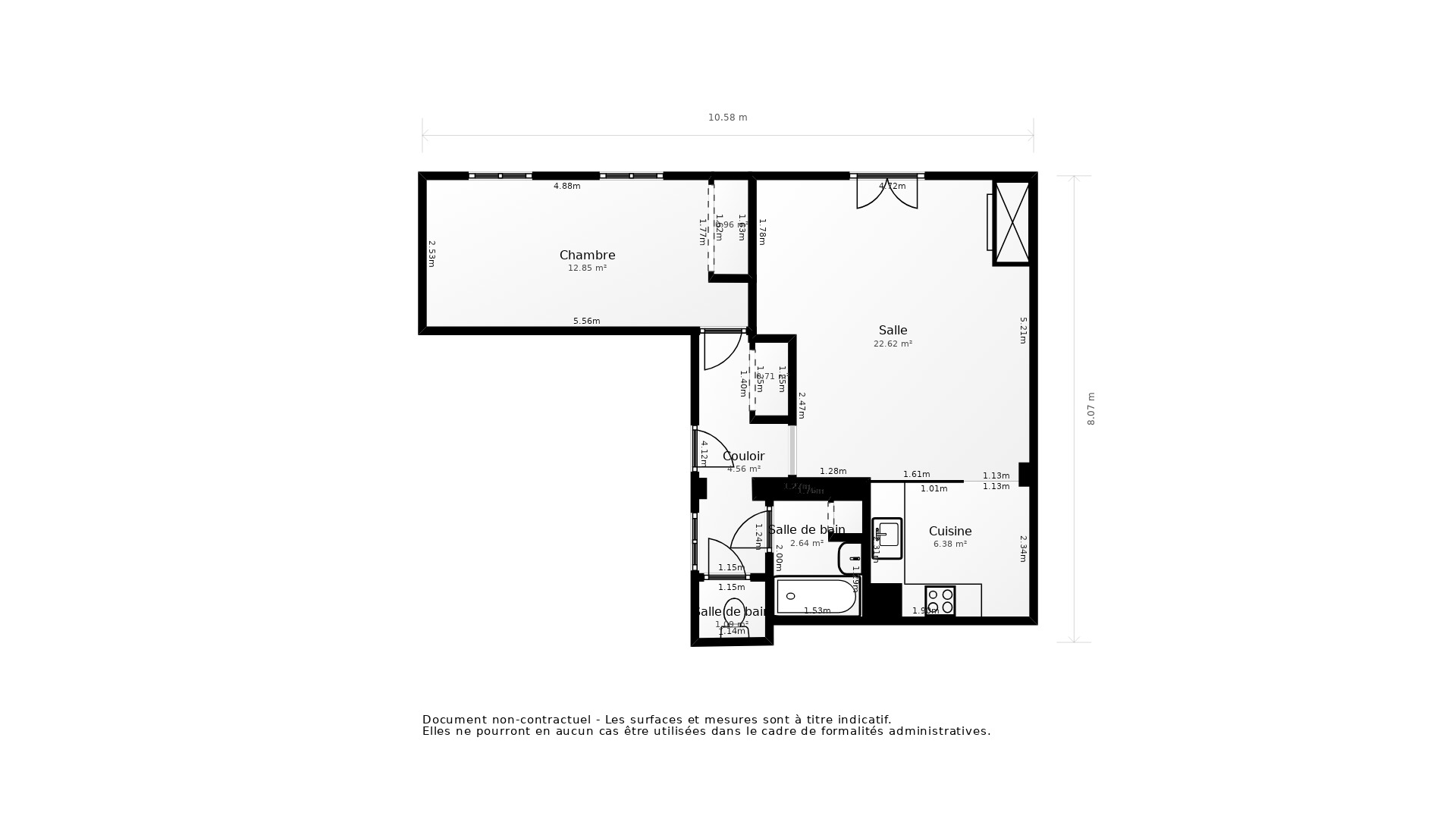 Vente Appartement TOURS - 2 pièces - 50 m² - (37000)