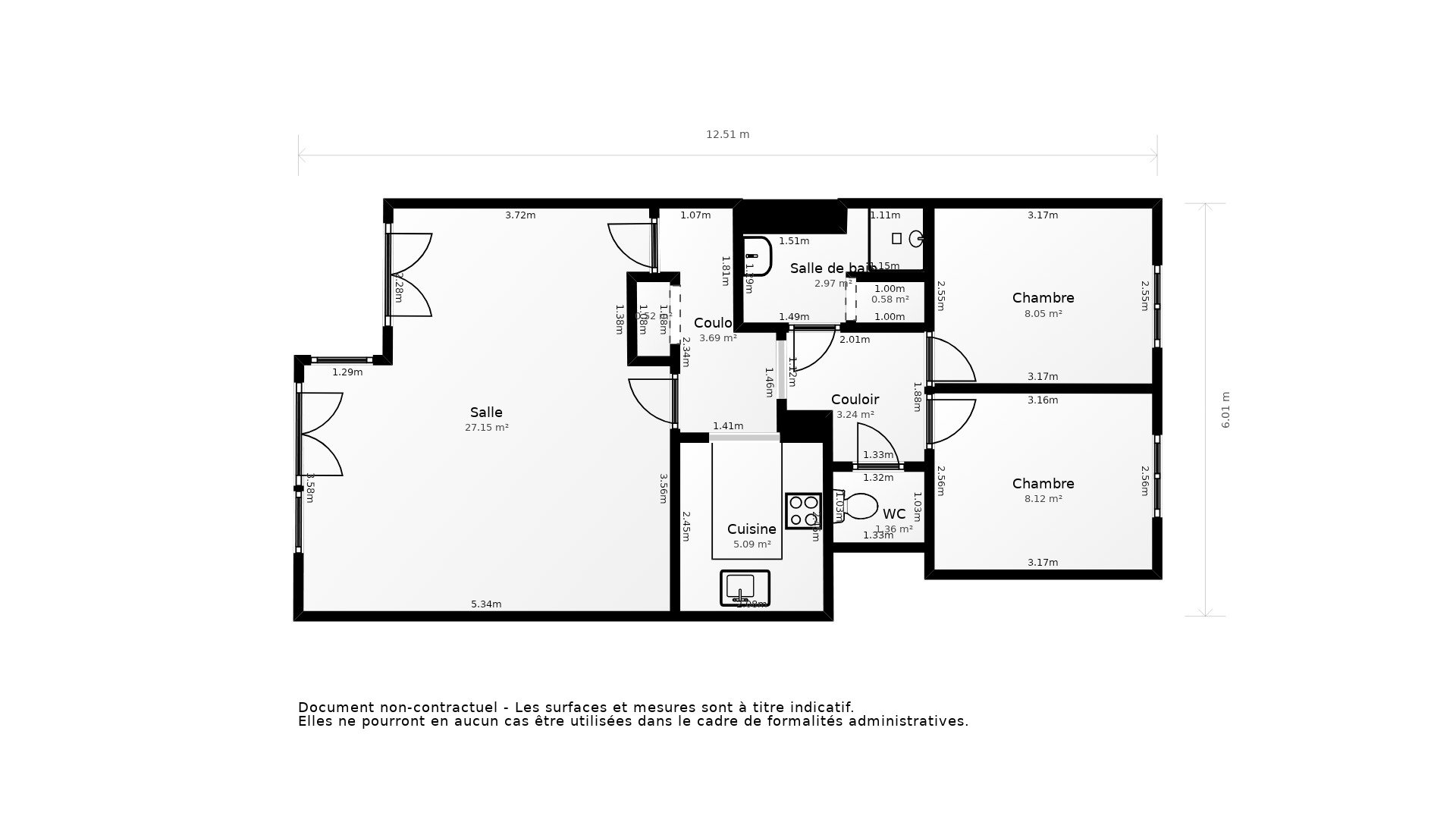 Vente Appartement MANTES LA VILLE - 4 pièces - 64 m² - (78711)